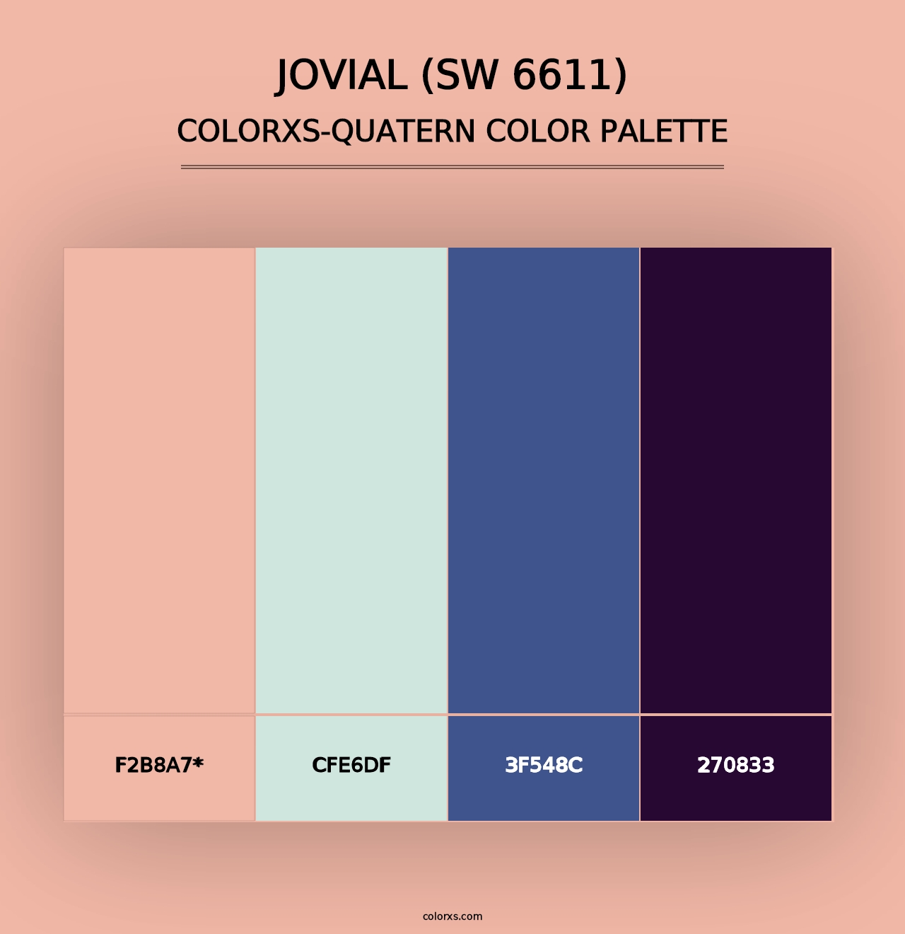 Jovial (SW 6611) - Colorxs Quad Palette