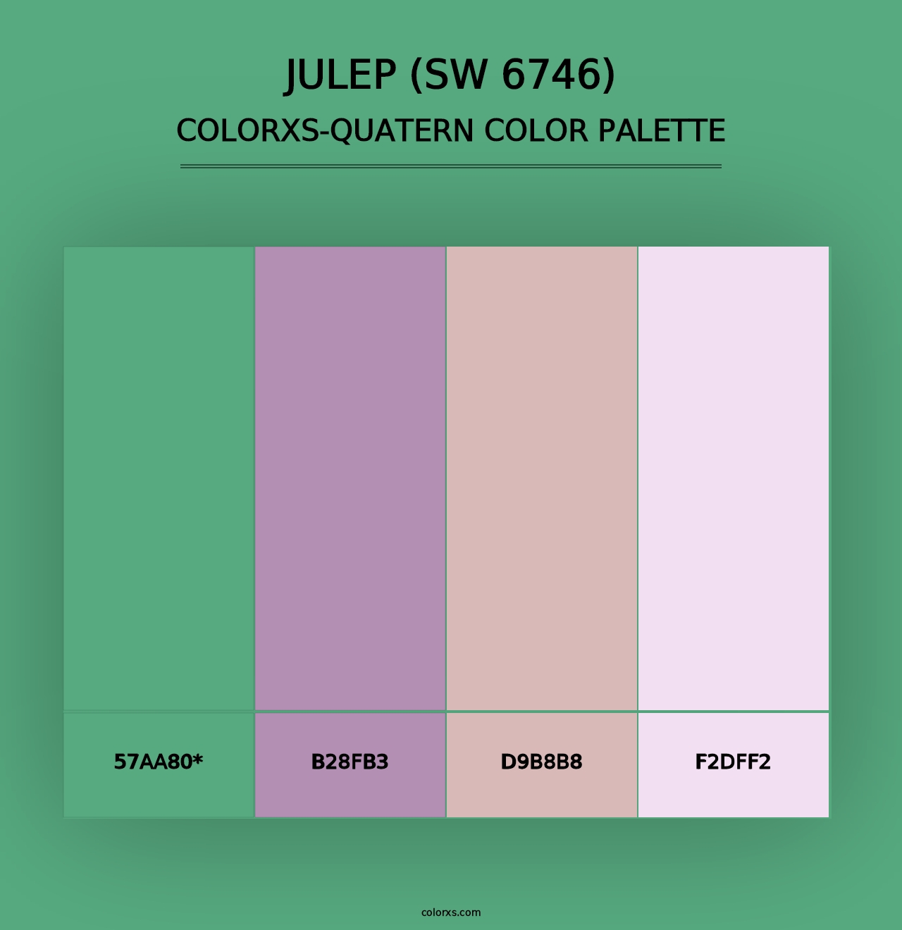 Julep (SW 6746) - Colorxs Quad Palette