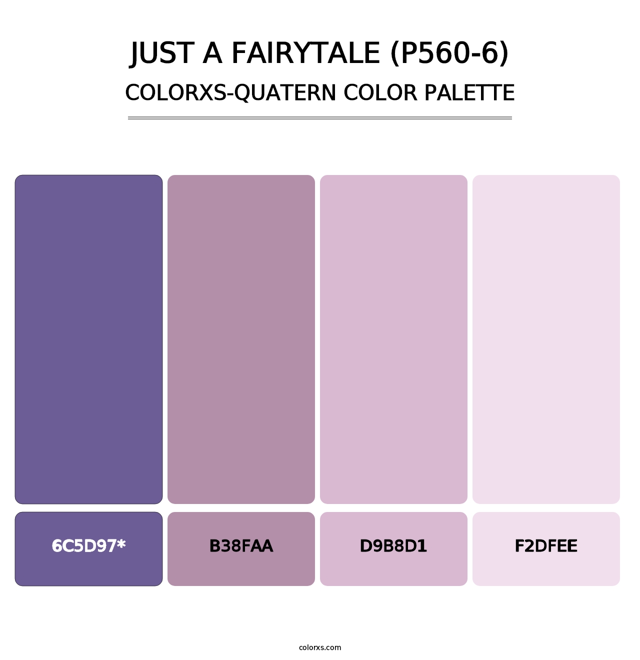 Just A Fairytale (P560-6) - Colorxs Quad Palette