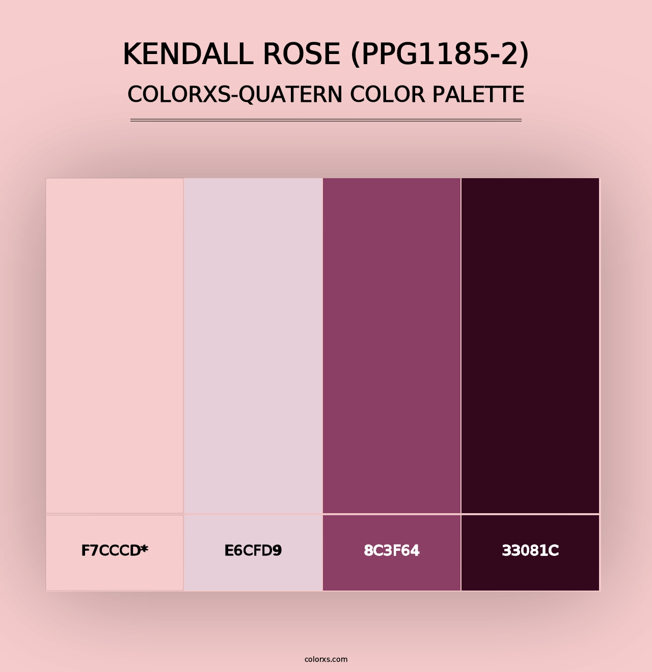 Kendall Rose (PPG1185-2) - Colorxs Quad Palette