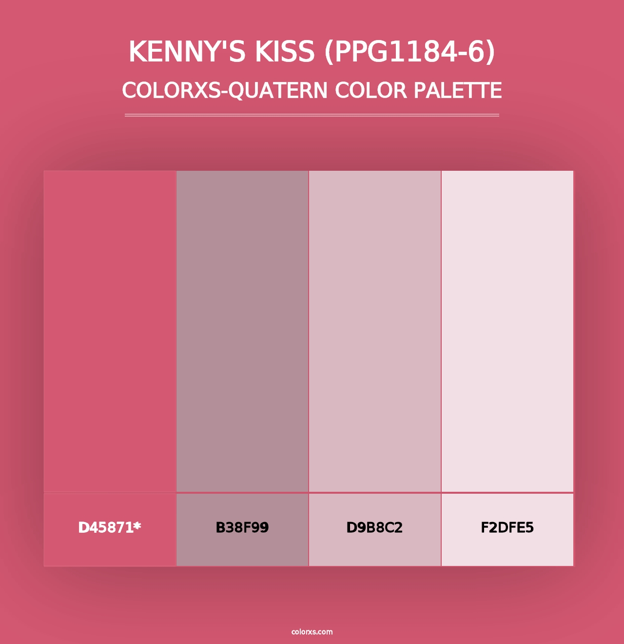 Kenny's Kiss (PPG1184-6) - Colorxs Quad Palette