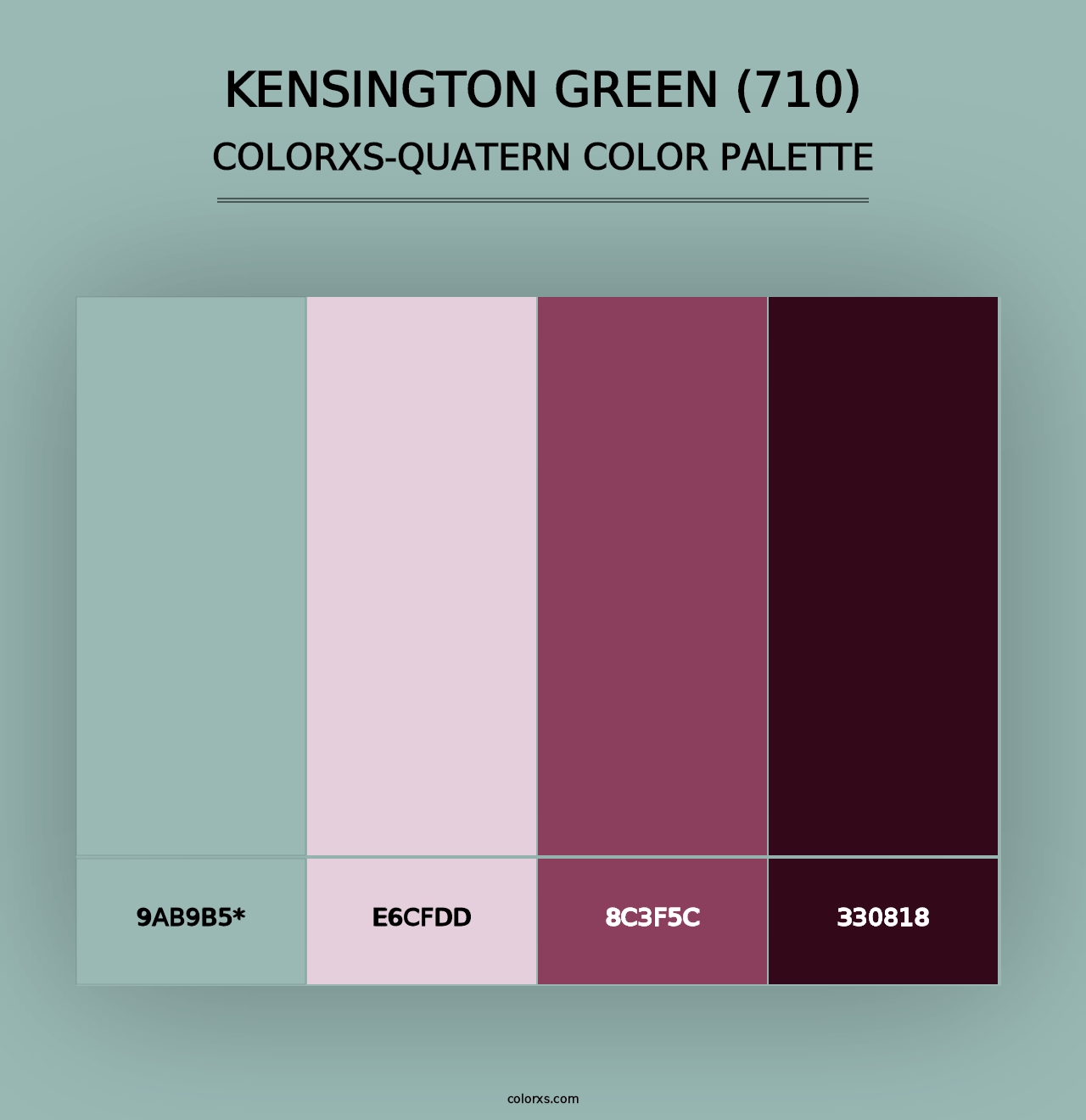 Kensington Green (710) - Colorxs Quad Palette