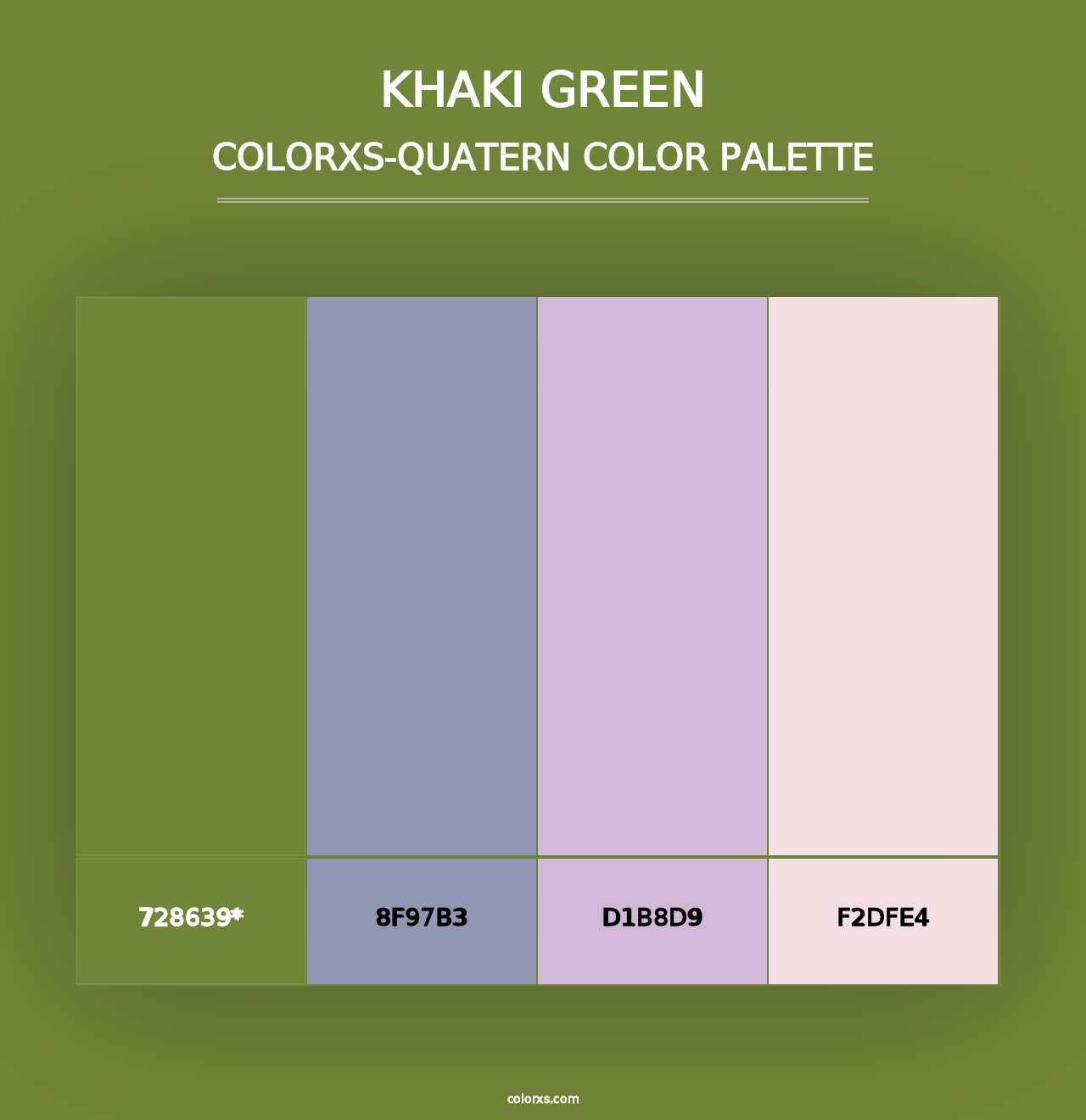 Khaki Green - Colorxs Quad Palette