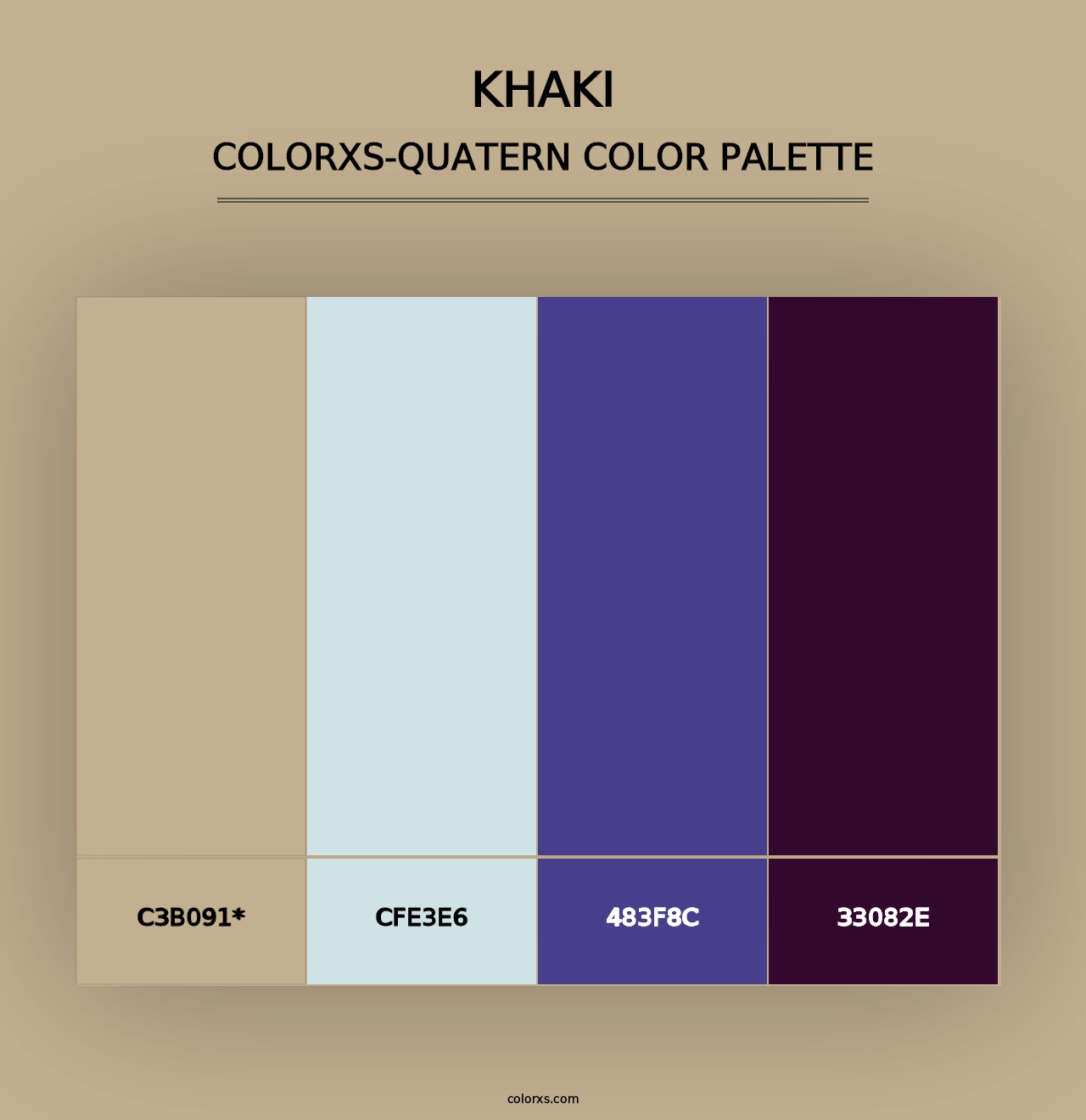 Khaki - Colorxs Quad Palette