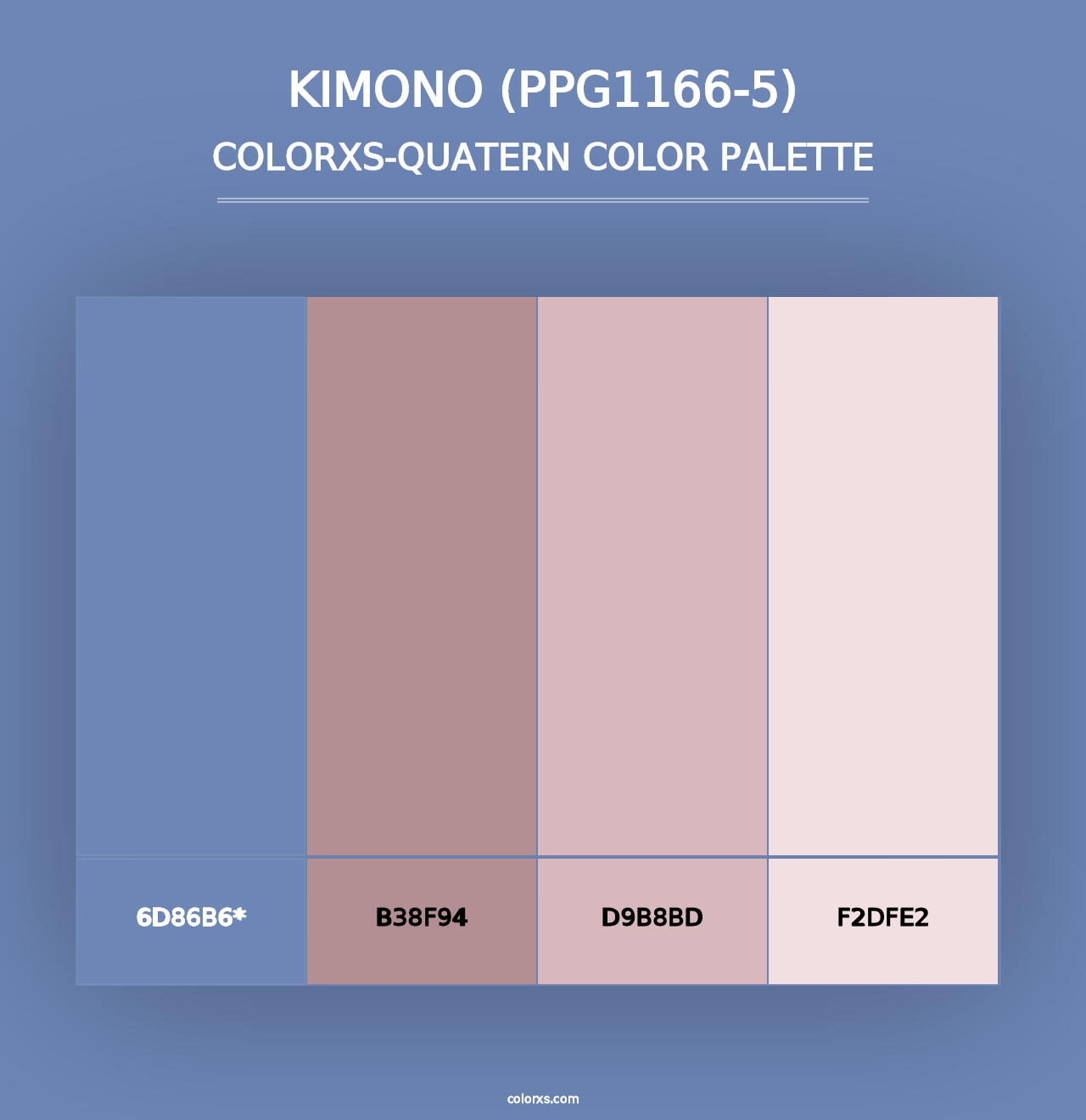 Kimono (PPG1166-5) - Colorxs Quad Palette