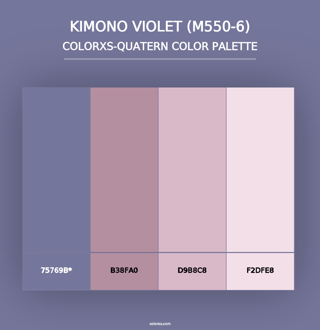 Kimono Violet (M550-6) - Colorxs Quad Palette