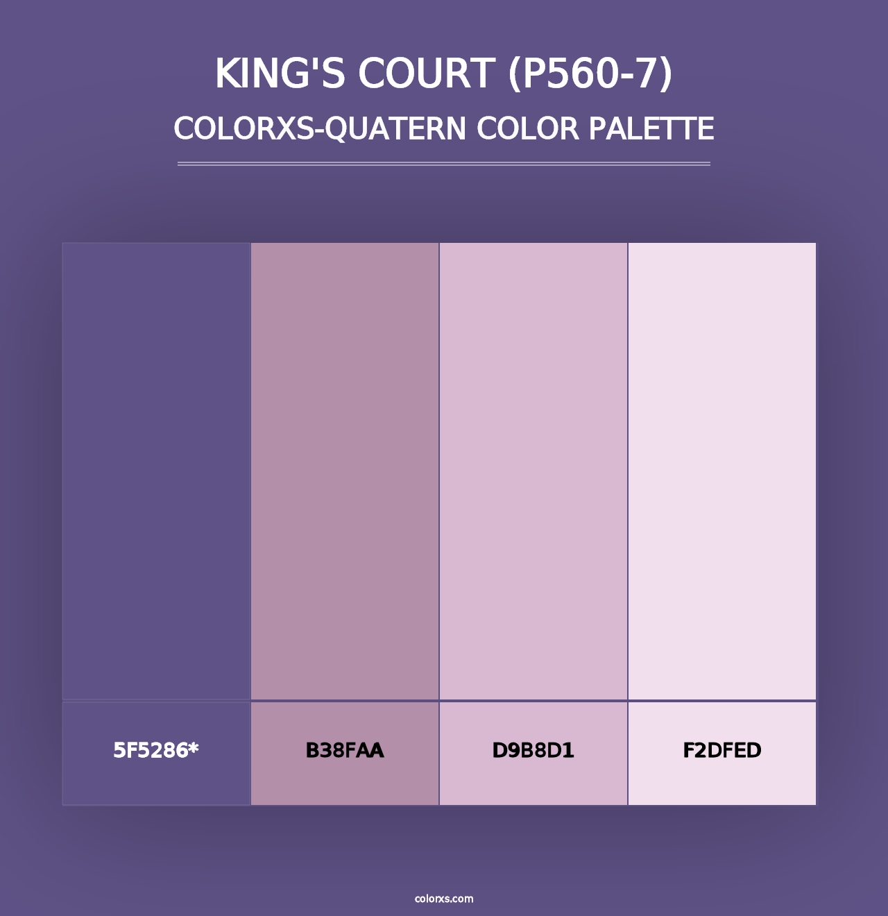 King'S Court (P560-7) - Colorxs Quad Palette