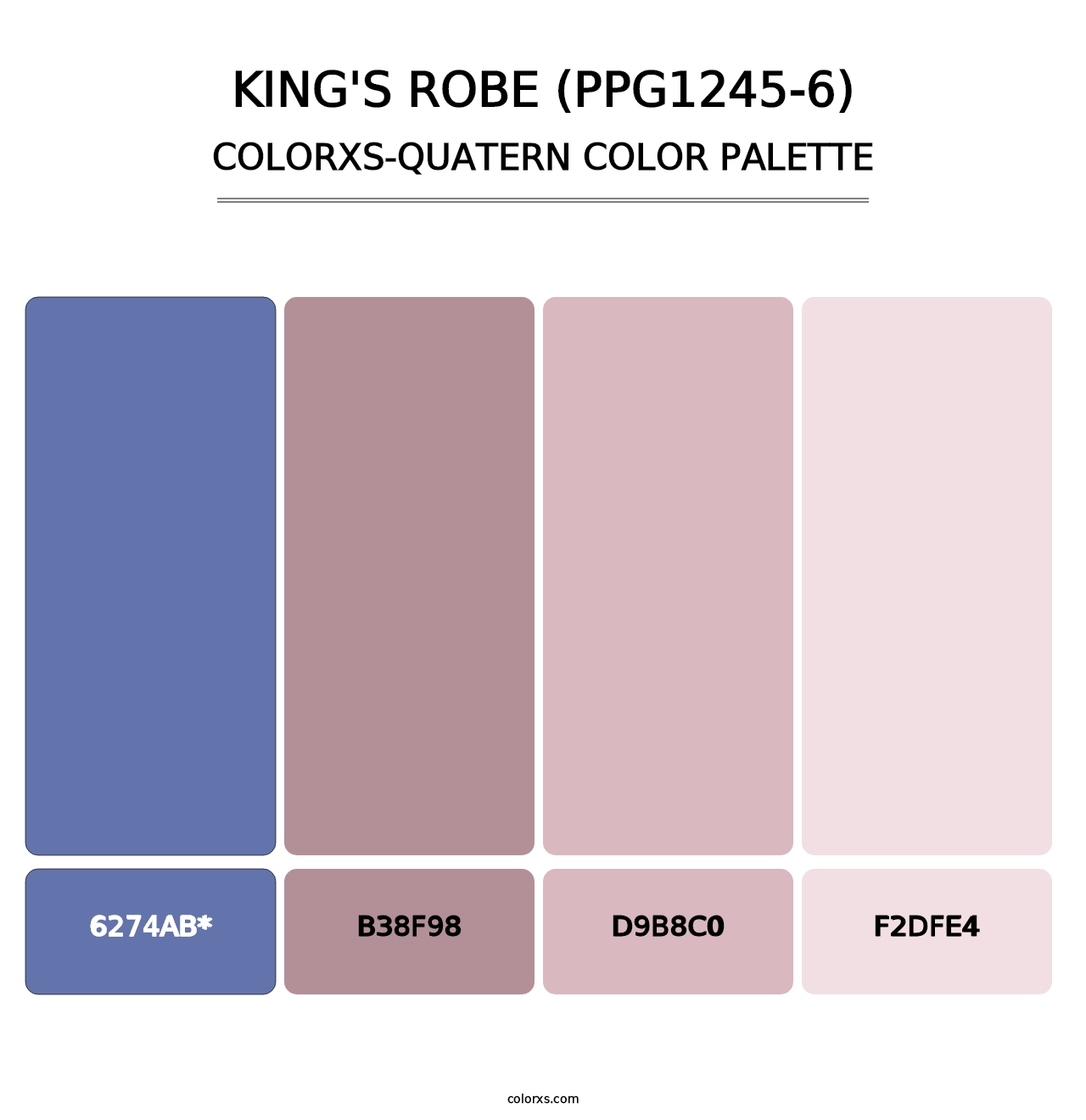 King's Robe (PPG1245-6) - Colorxs Quad Palette