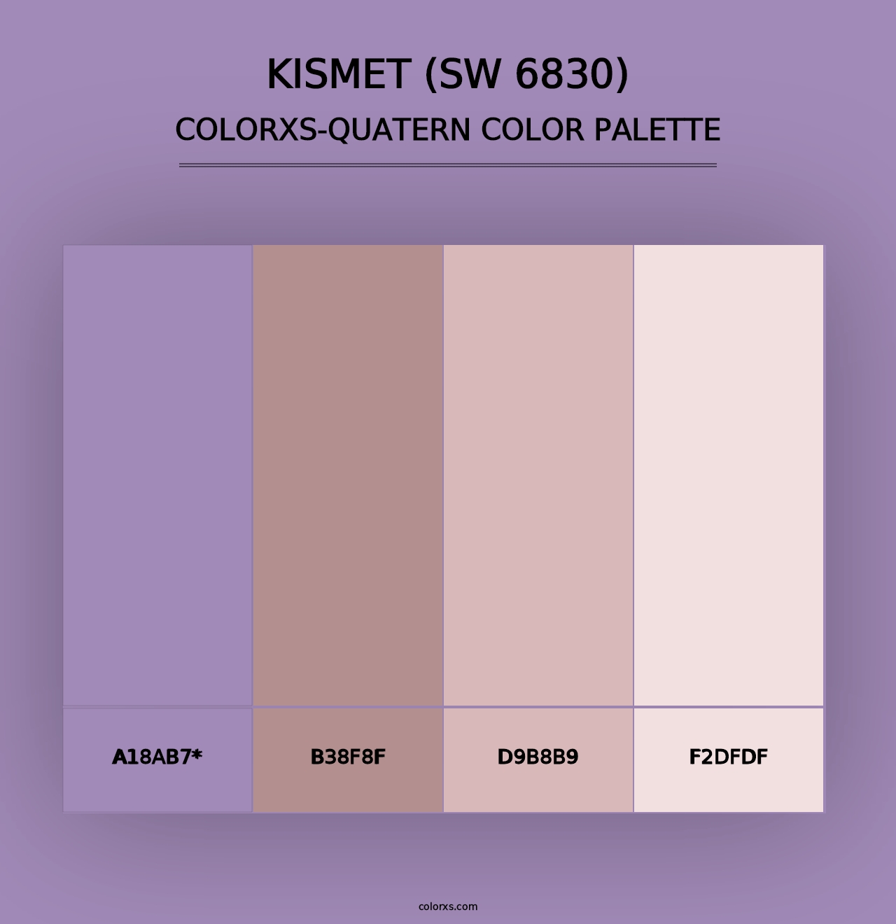 Kismet (SW 6830) - Colorxs Quad Palette