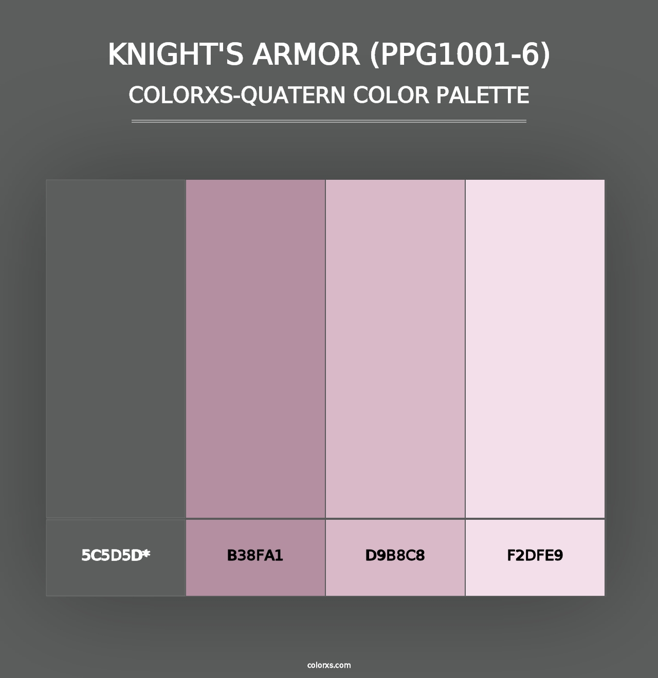 Knight's Armor (PPG1001-6) - Colorxs Quad Palette