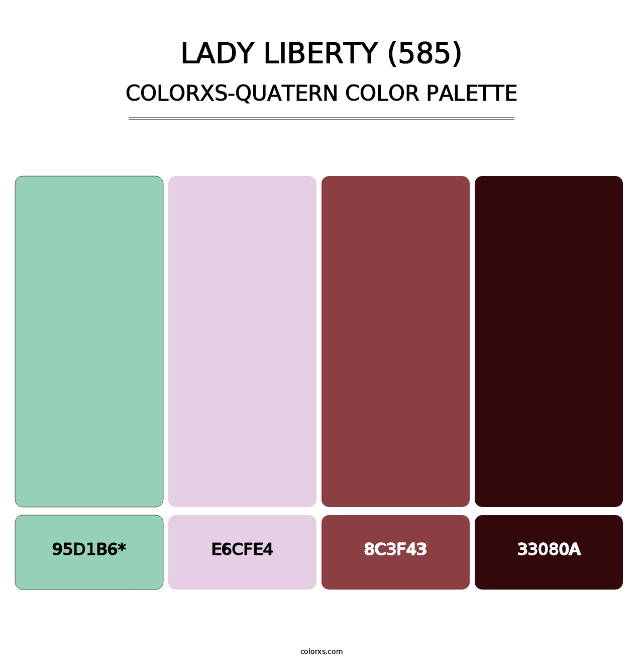 Lady Liberty (585) - Colorxs Quad Palette