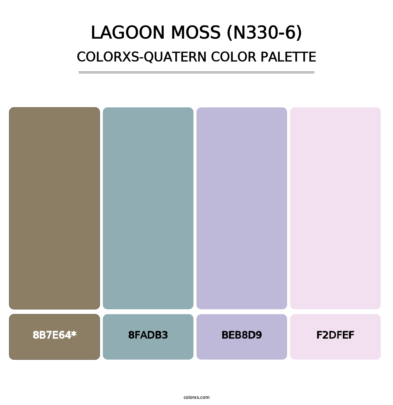 Lagoon Moss (N330-6) - Colorxs Quad Palette