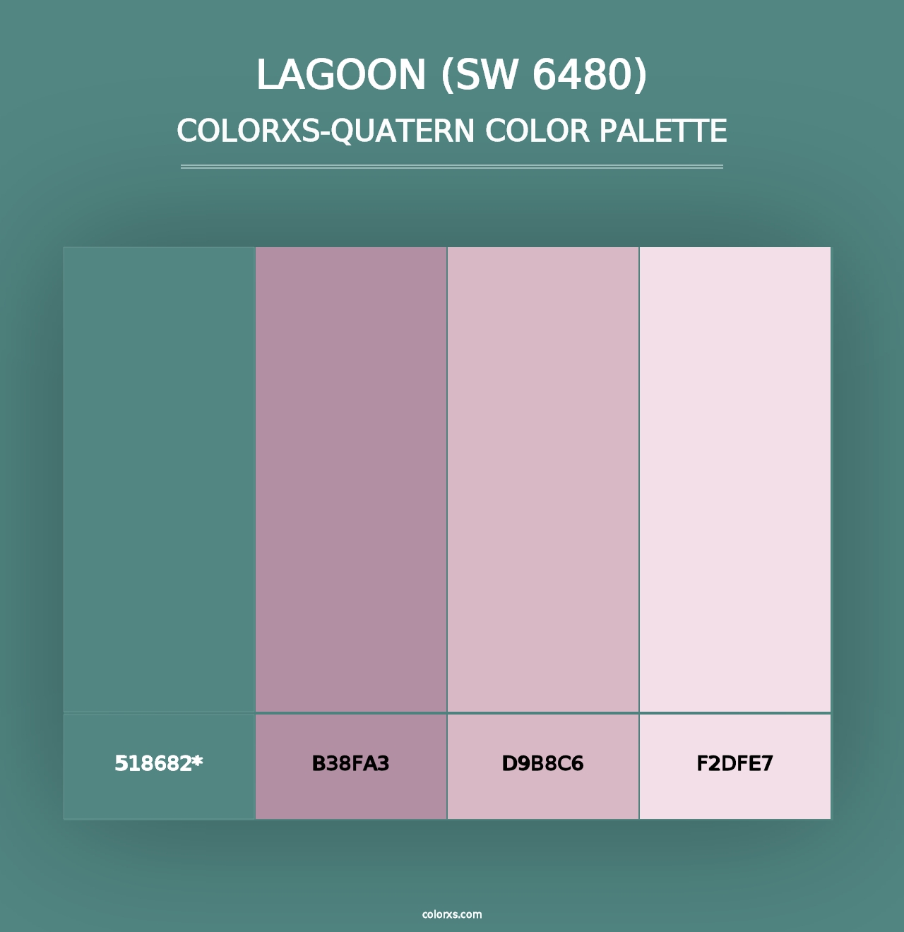 Lagoon (SW 6480) - Colorxs Quad Palette