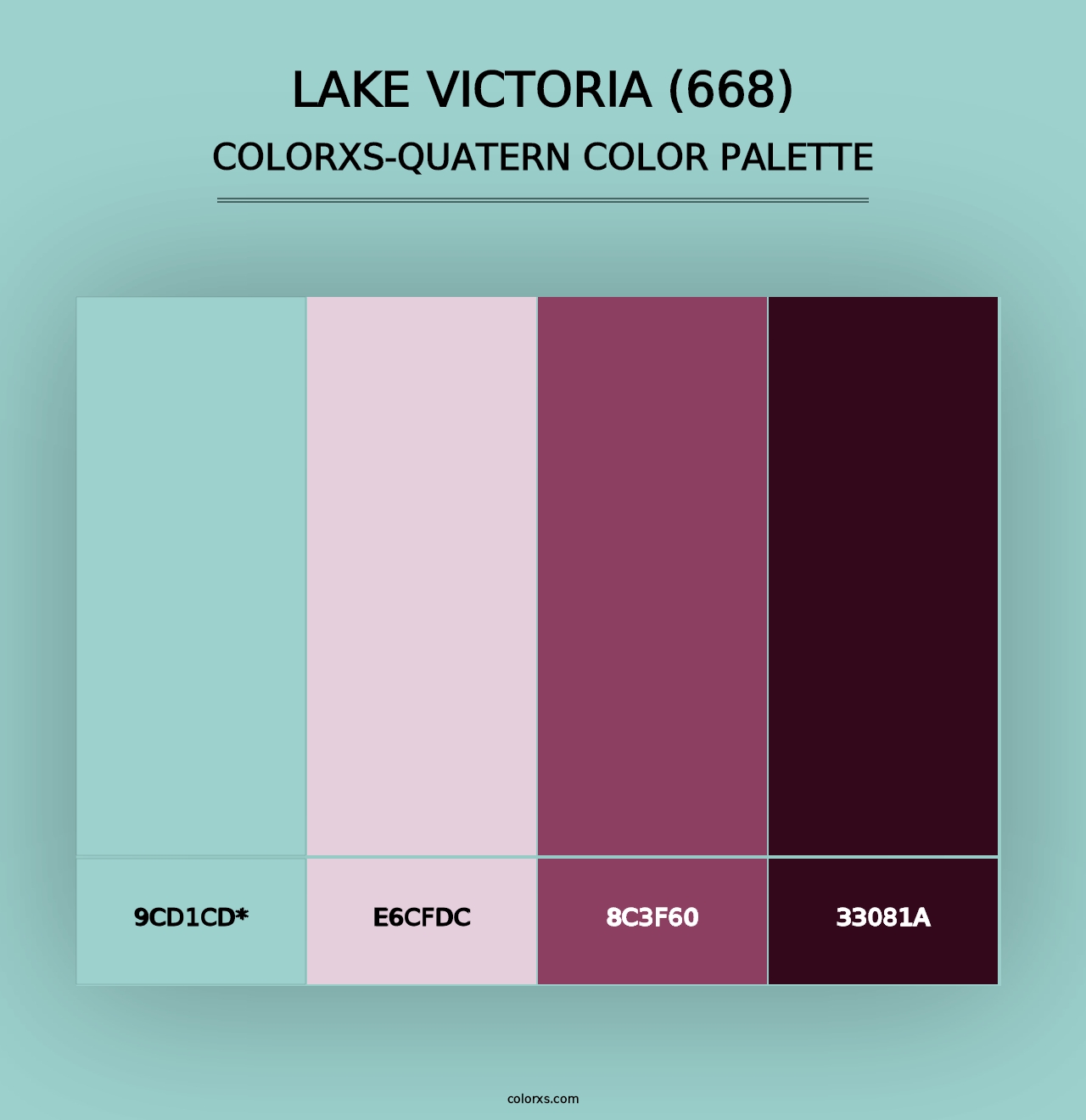 Lake Victoria (668) - Colorxs Quad Palette