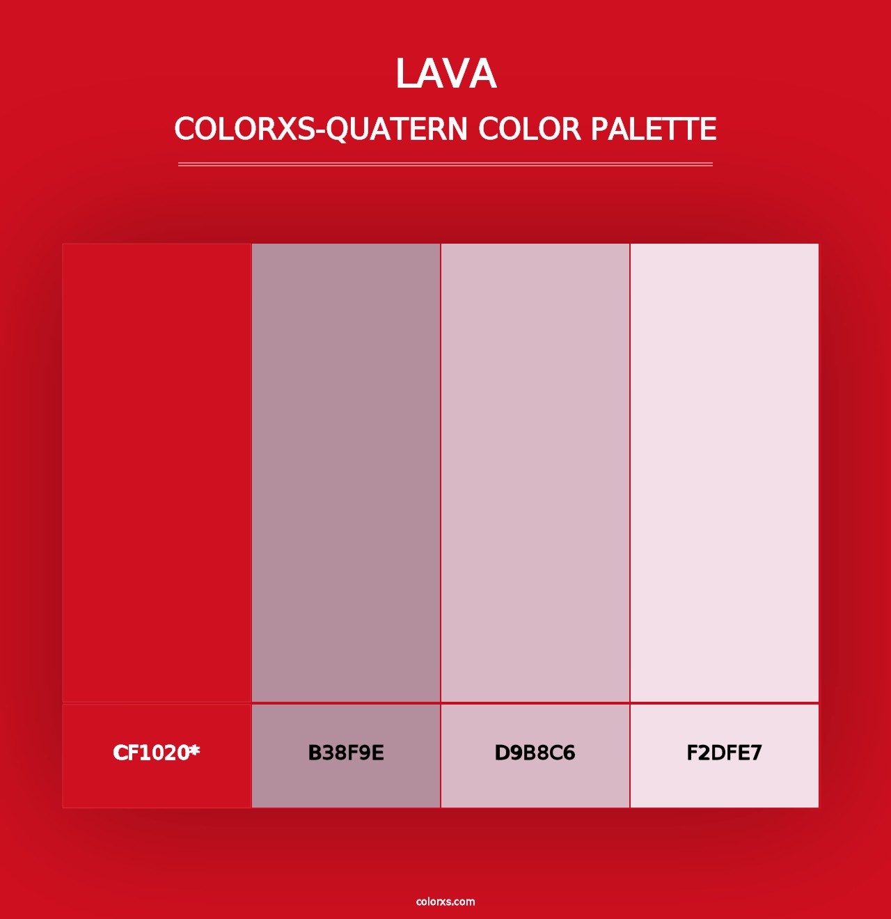 Lava - Colorxs Quad Palette