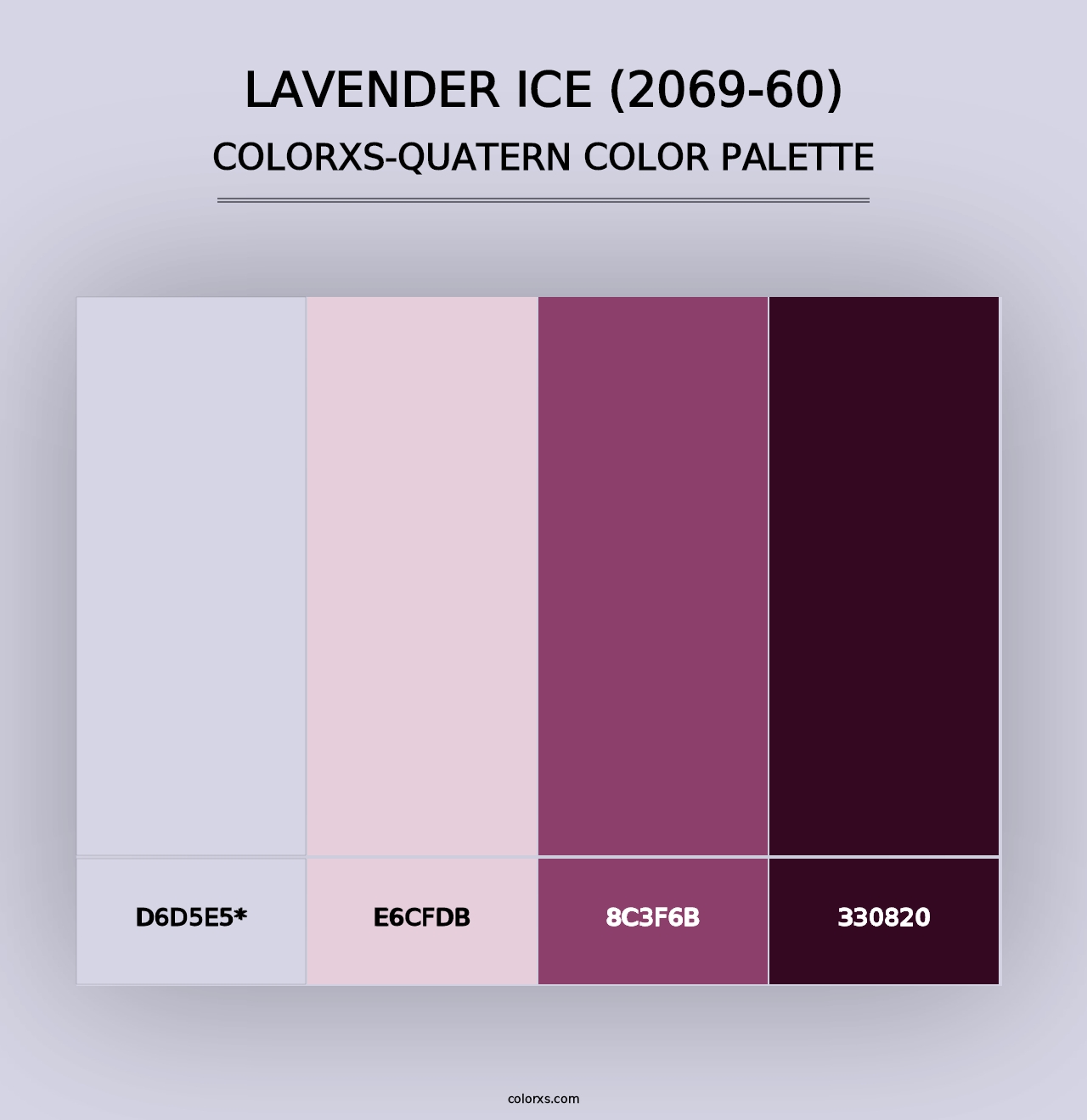 Lavender Ice (2069-60) - Colorxs Quad Palette