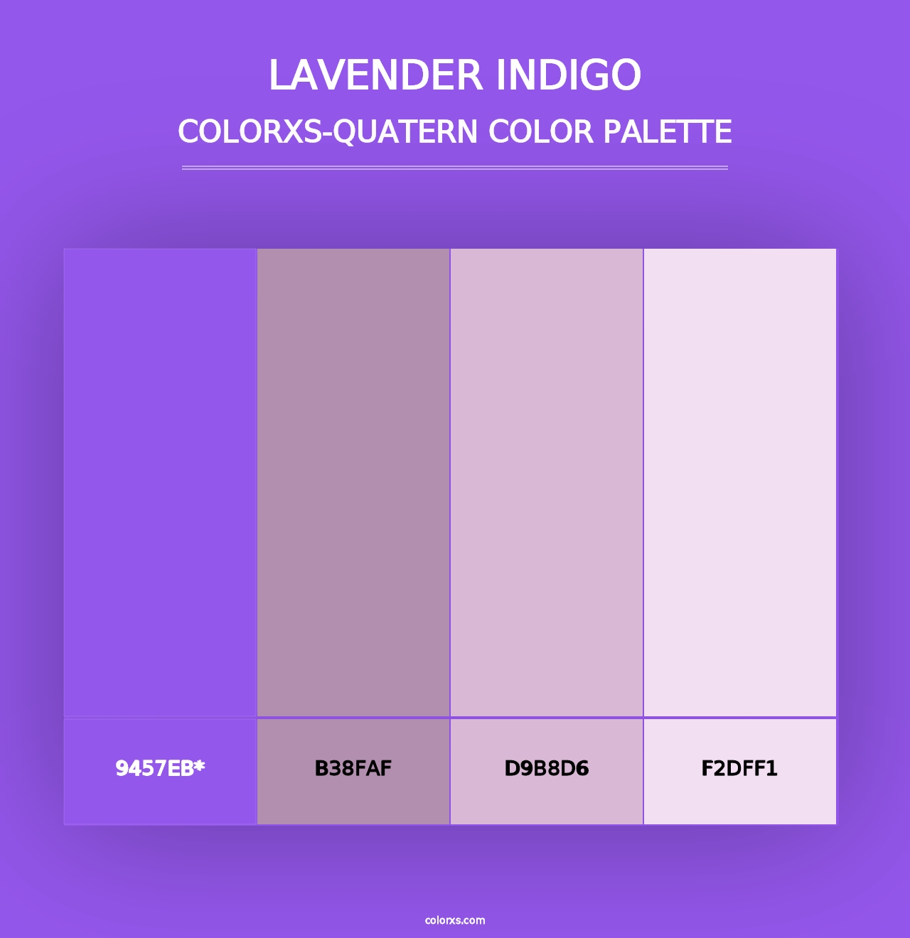 Lavender Indigo - Colorxs Quad Palette