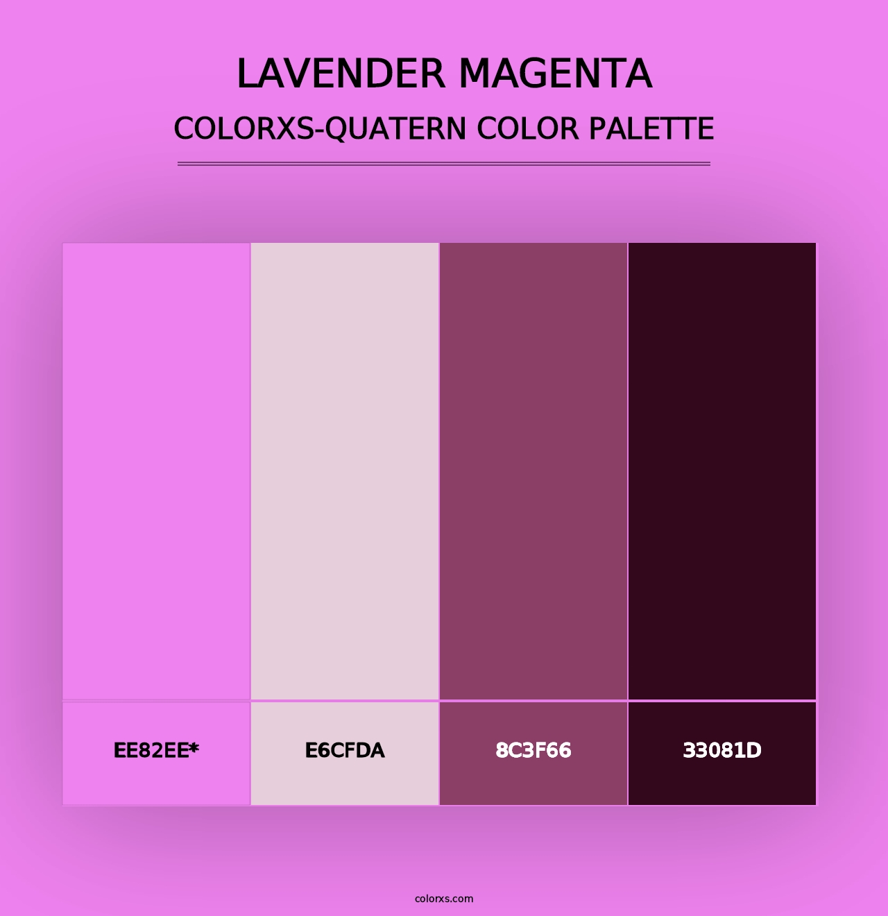 Lavender Magenta - Colorxs Quad Palette