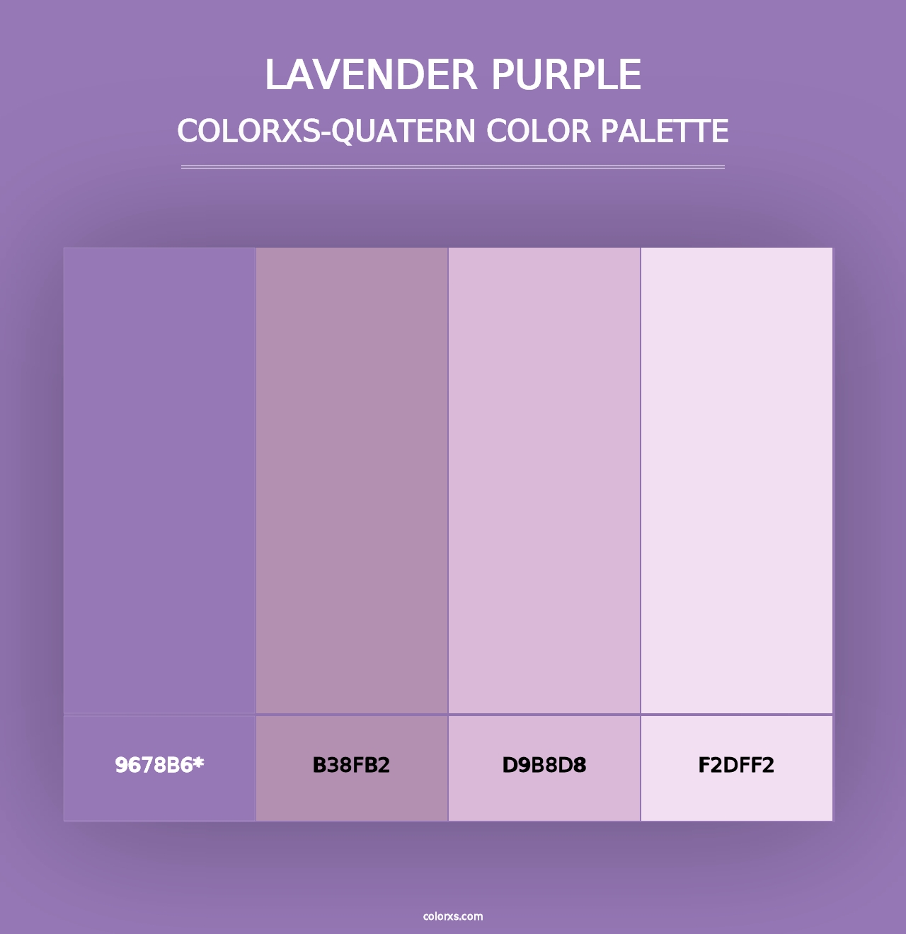 Lavender Purple - Colorxs Quad Palette