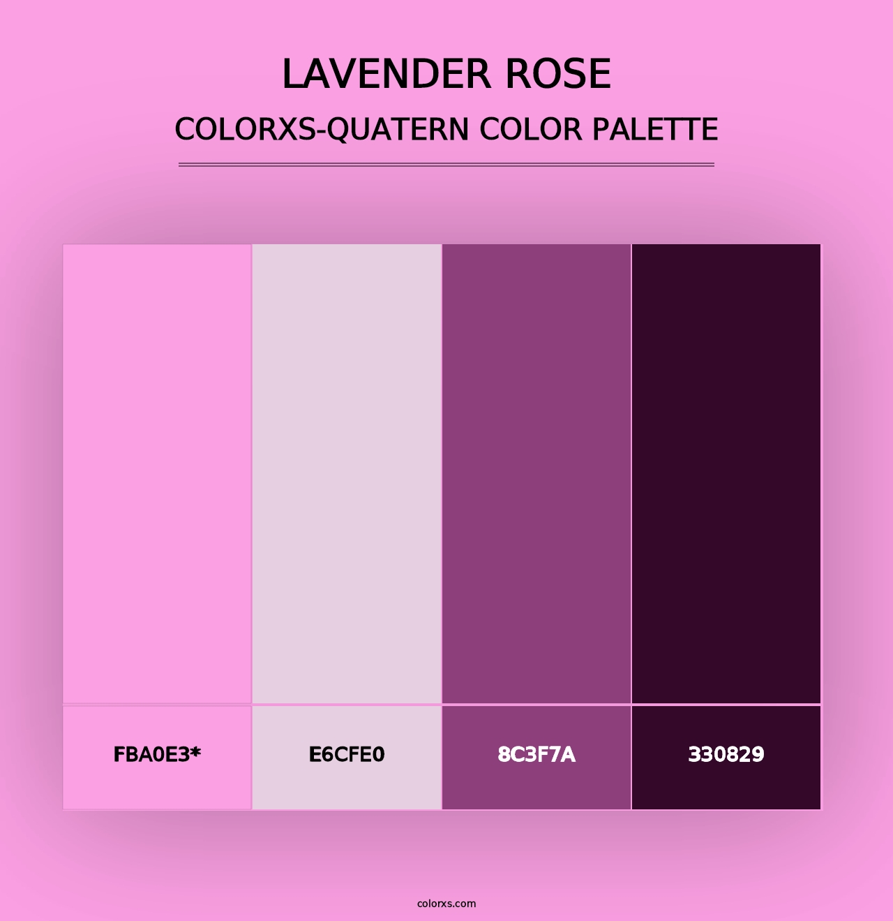 Lavender Rose - Colorxs Quad Palette