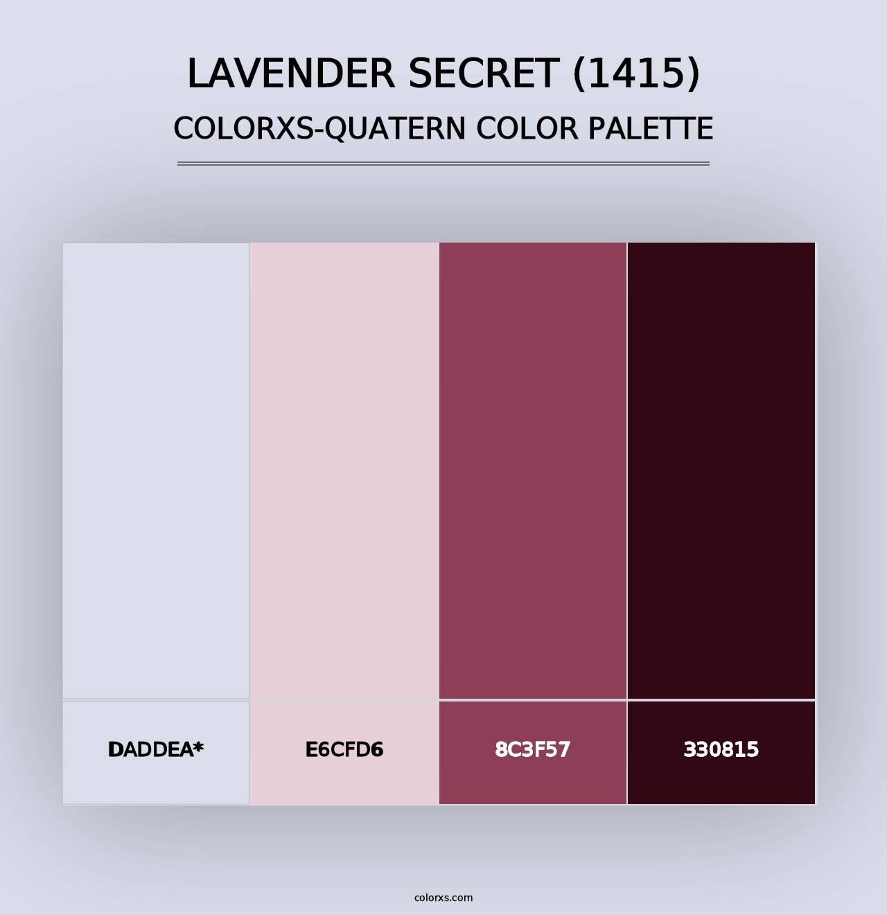 Lavender Secret (1415) - Colorxs Quad Palette