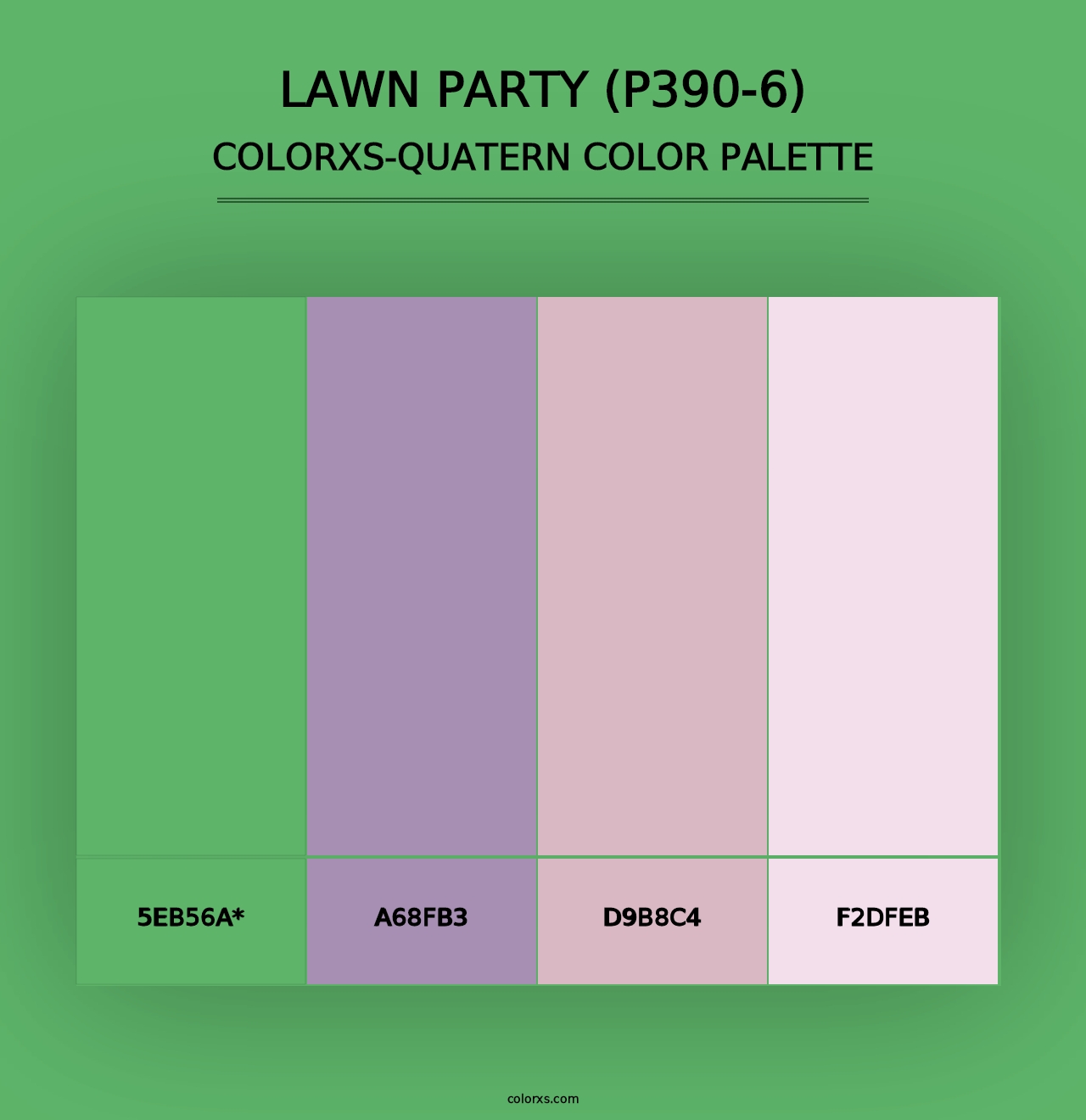 Lawn Party (P390-6) - Colorxs Quad Palette