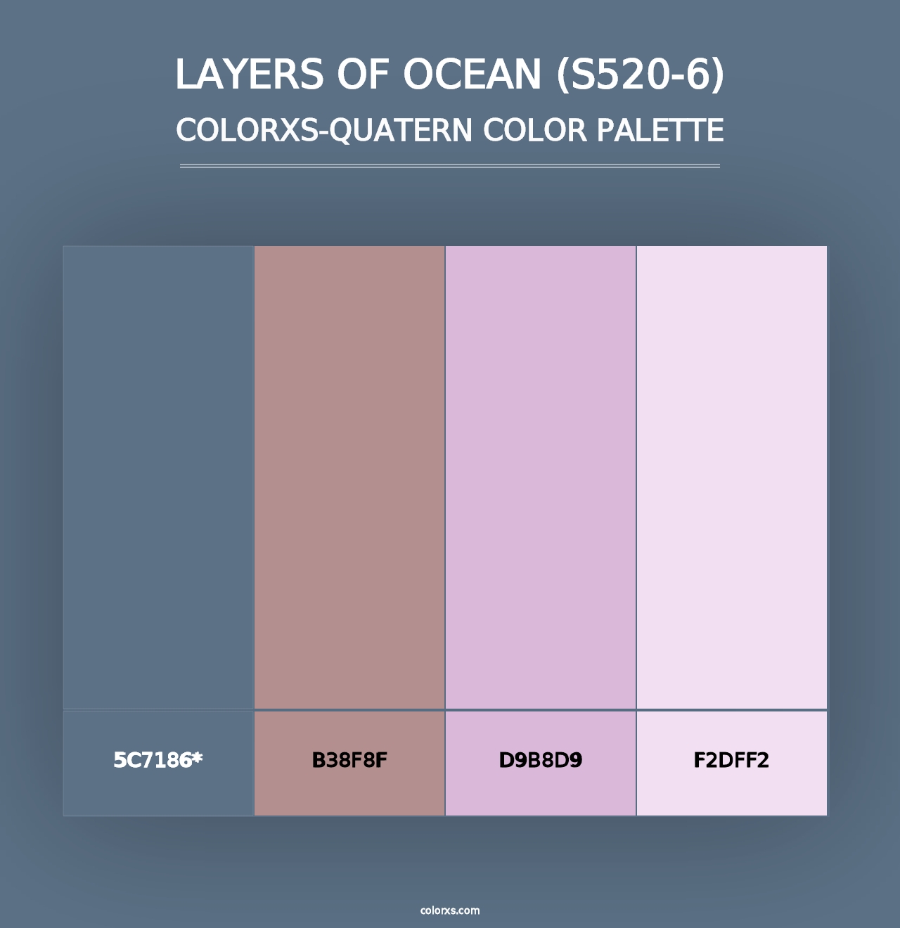 Layers Of Ocean (S520-6) - Colorxs Quad Palette