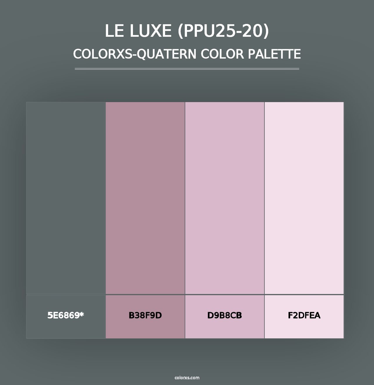 Le Luxe (PPU25-20) - Colorxs Quad Palette