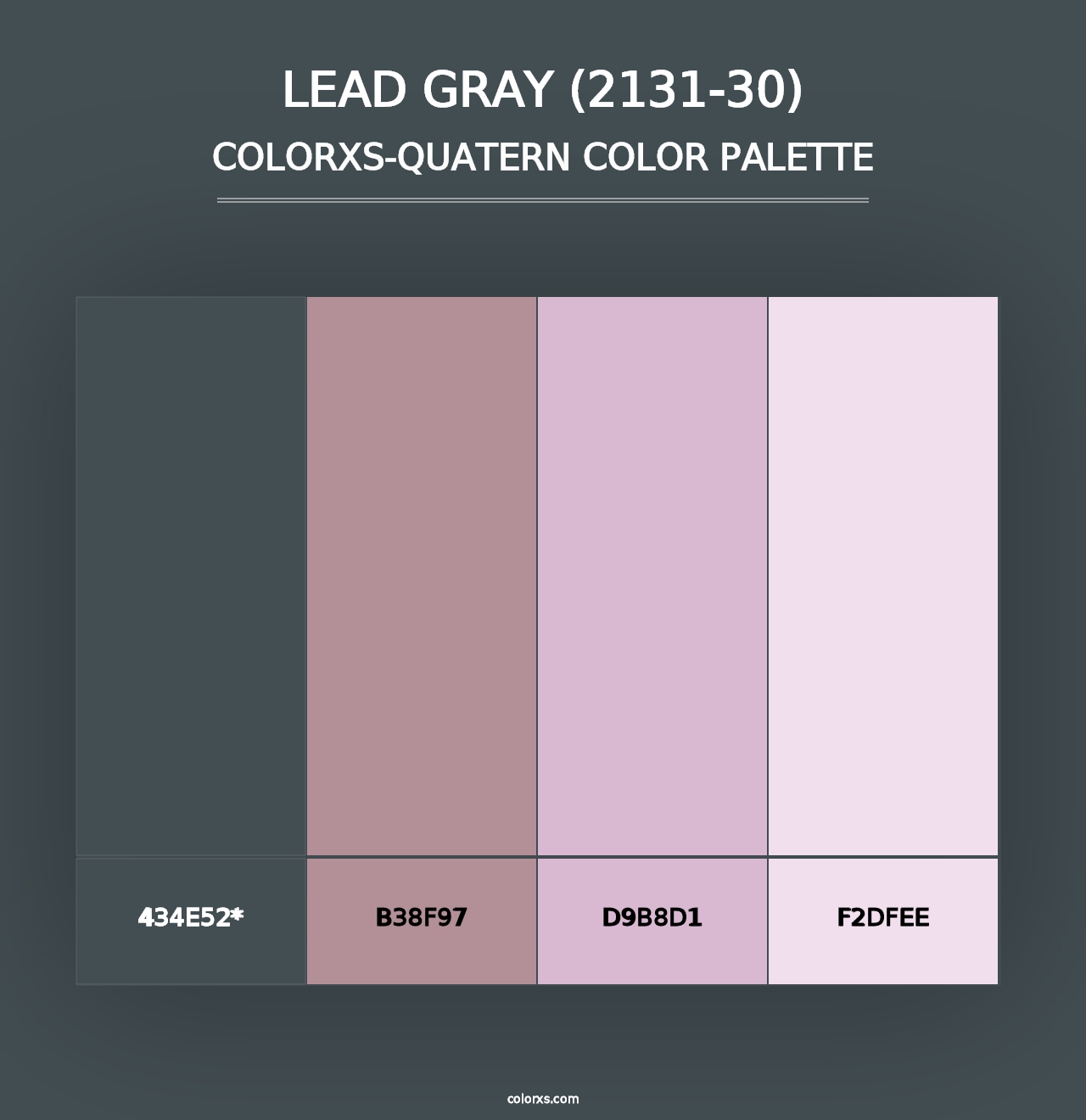 Lead Gray (2131-30) - Colorxs Quad Palette