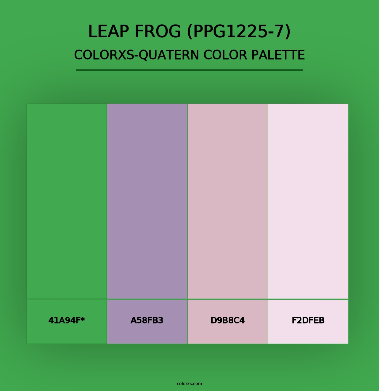 Leap Frog (PPG1225-7) - Colorxs Quad Palette