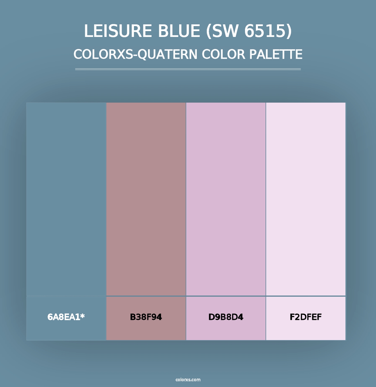 Leisure Blue (SW 6515) - Colorxs Quad Palette