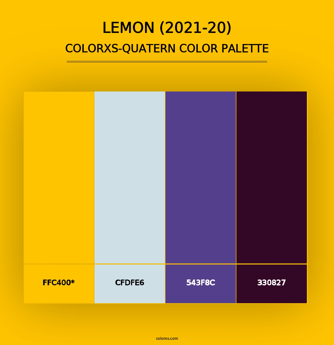 Lemon (2021-20) - Colorxs Quad Palette