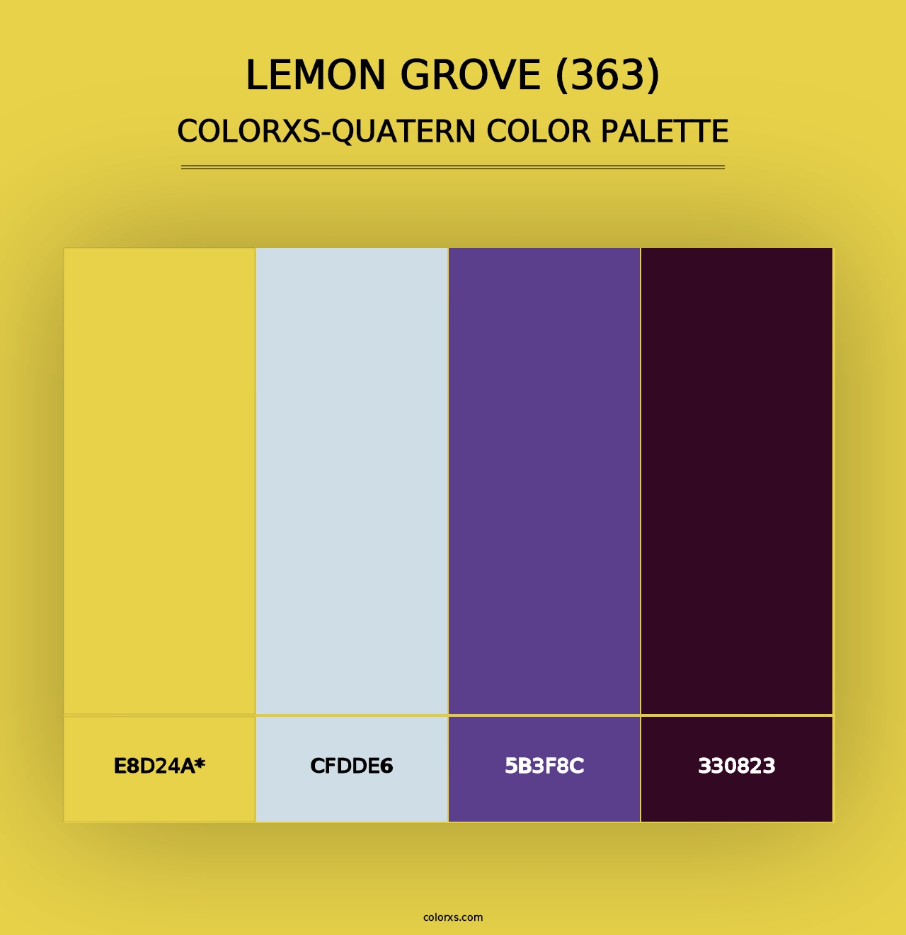 Lemon Grove (363) - Colorxs Quad Palette