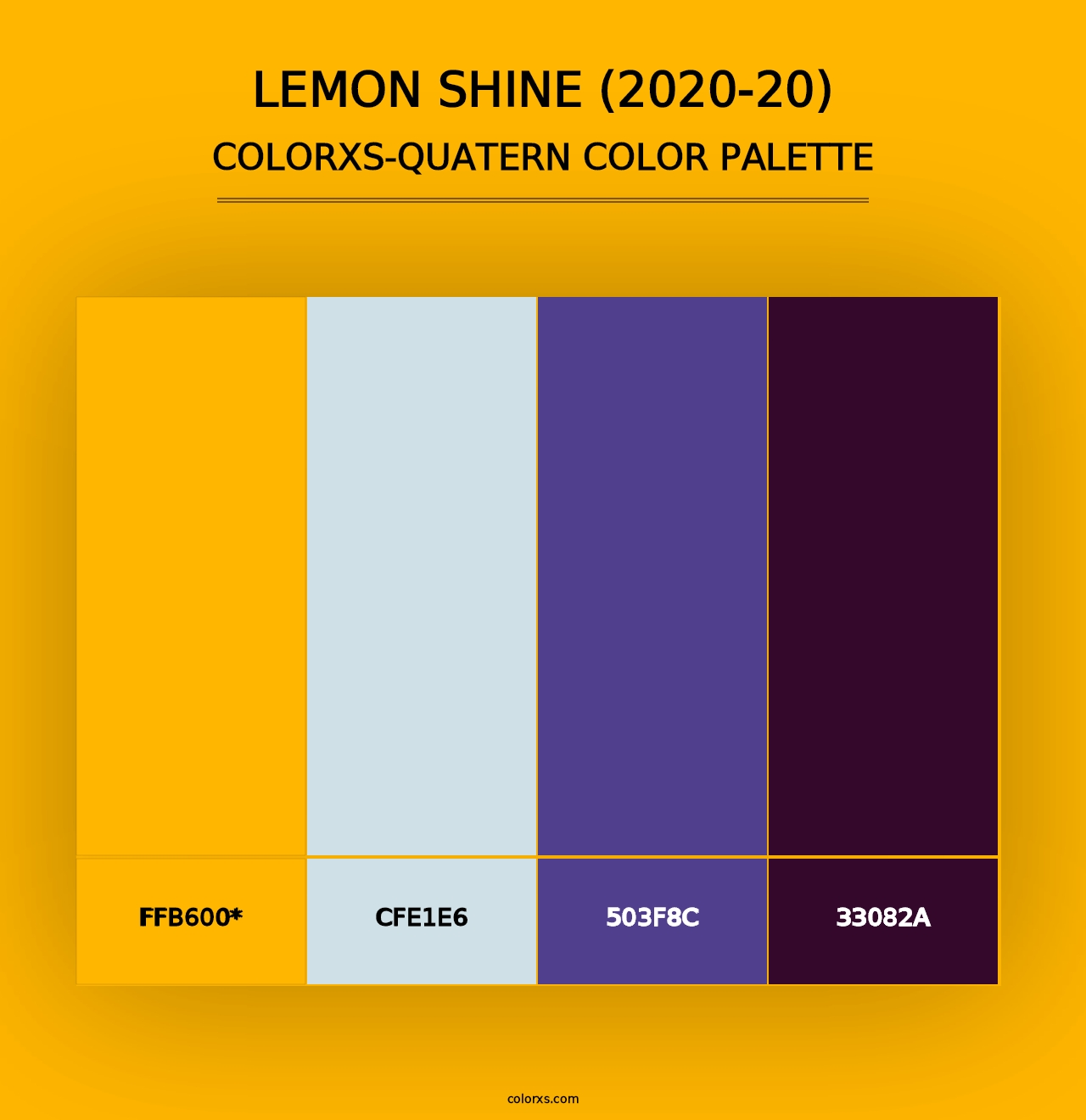 Lemon Shine (2020-20) - Colorxs Quad Palette