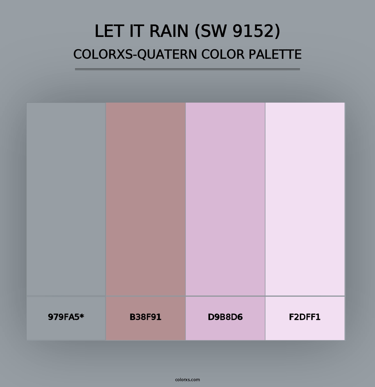 Let it Rain (SW 9152) - Colorxs Quad Palette