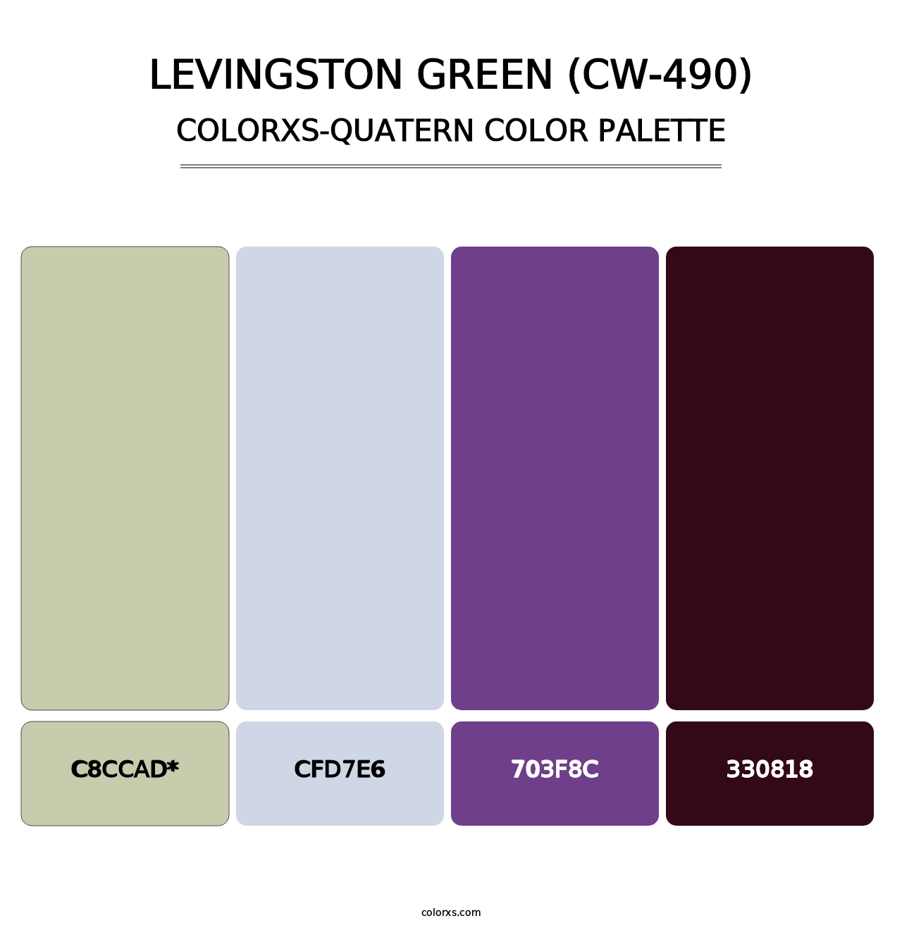 Levingston Green (CW-490) - Colorxs Quad Palette