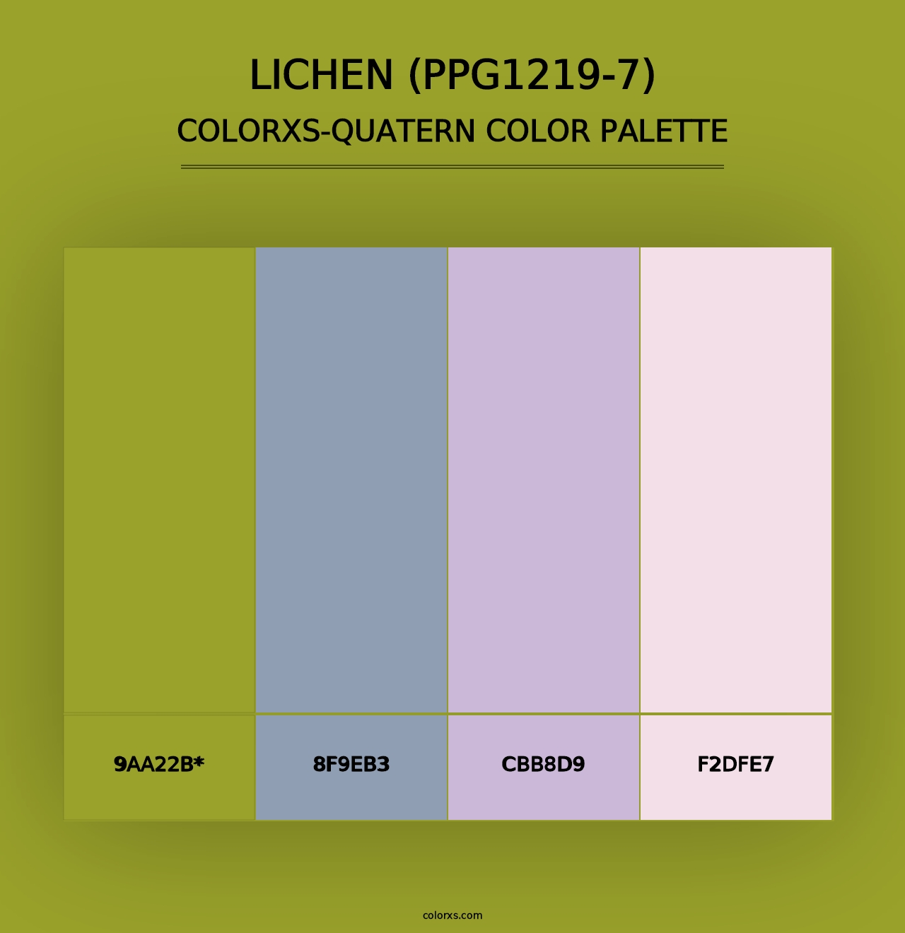 Lichen (PPG1219-7) - Colorxs Quad Palette