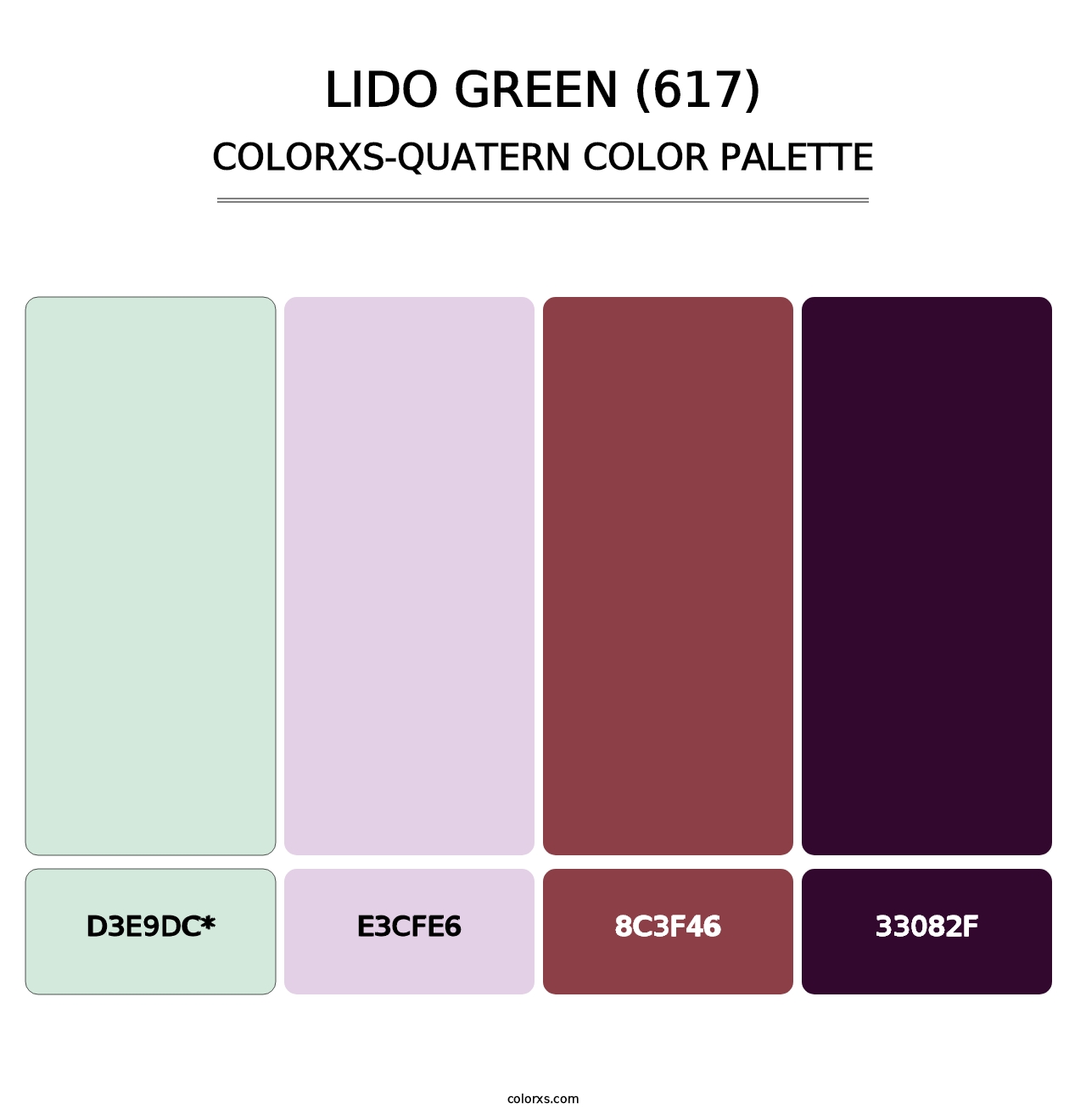 Lido Green (617) - Colorxs Quad Palette