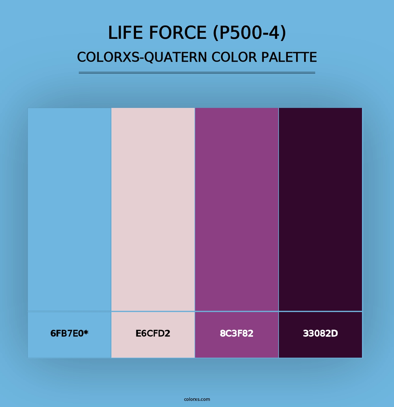 Life Force (P500-4) - Colorxs Quad Palette