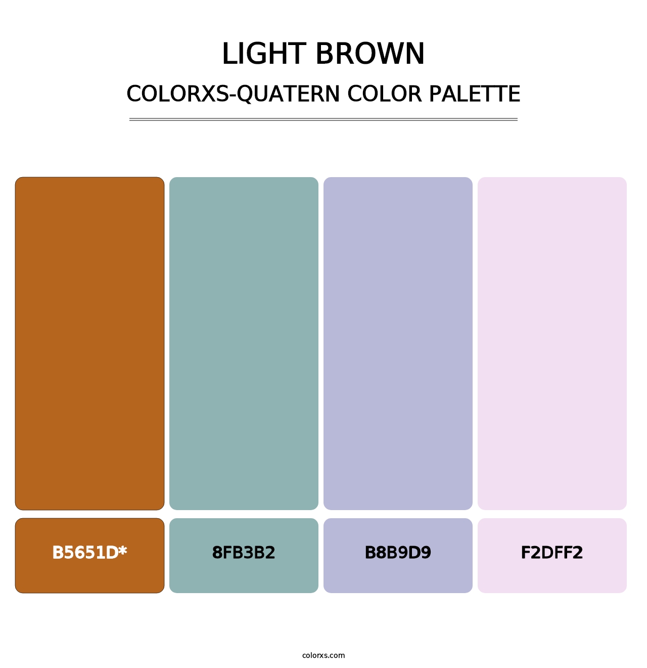 Light Brown - Colorxs Quad Palette