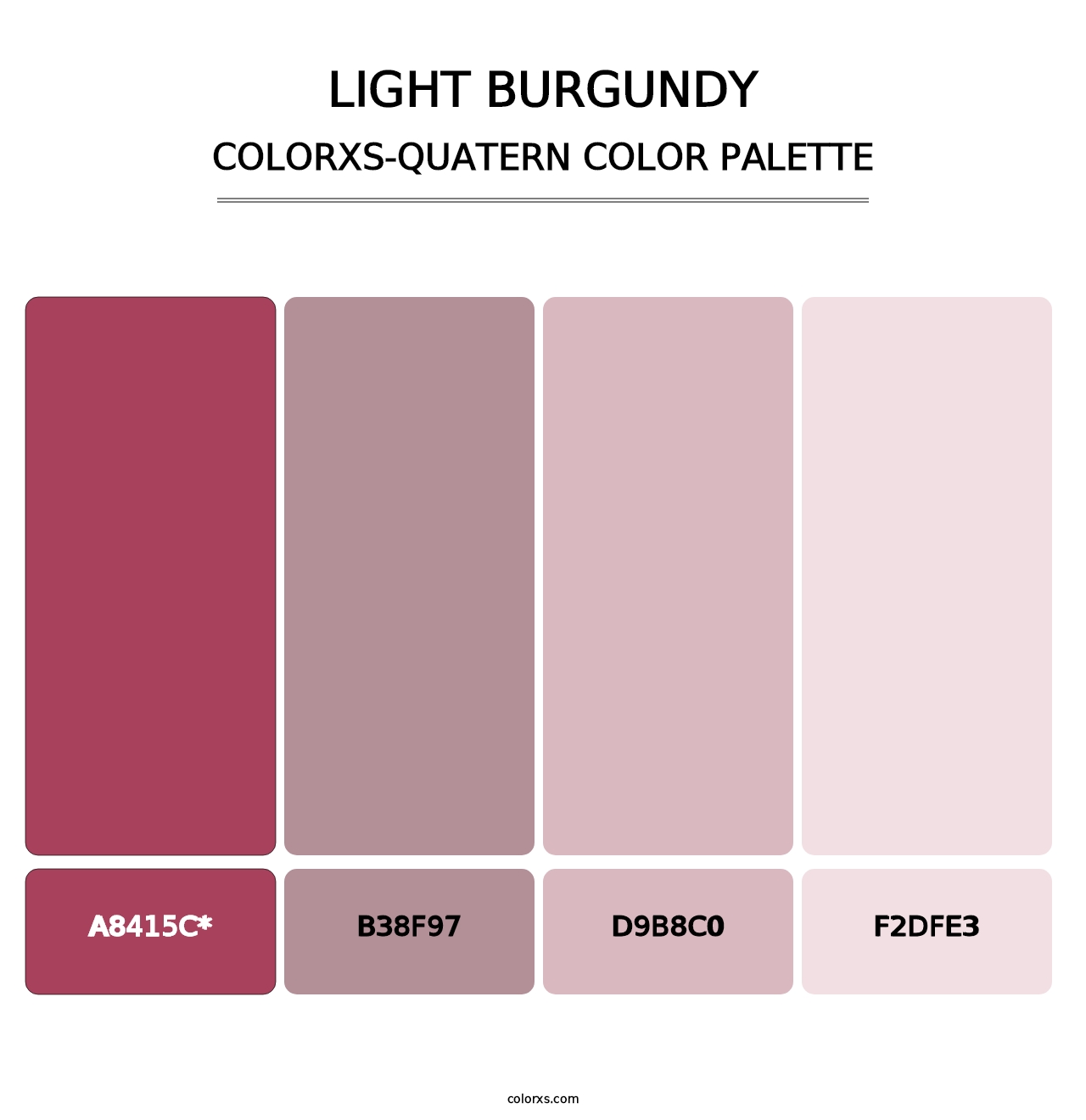 Light Burgundy - Colorxs Quad Palette