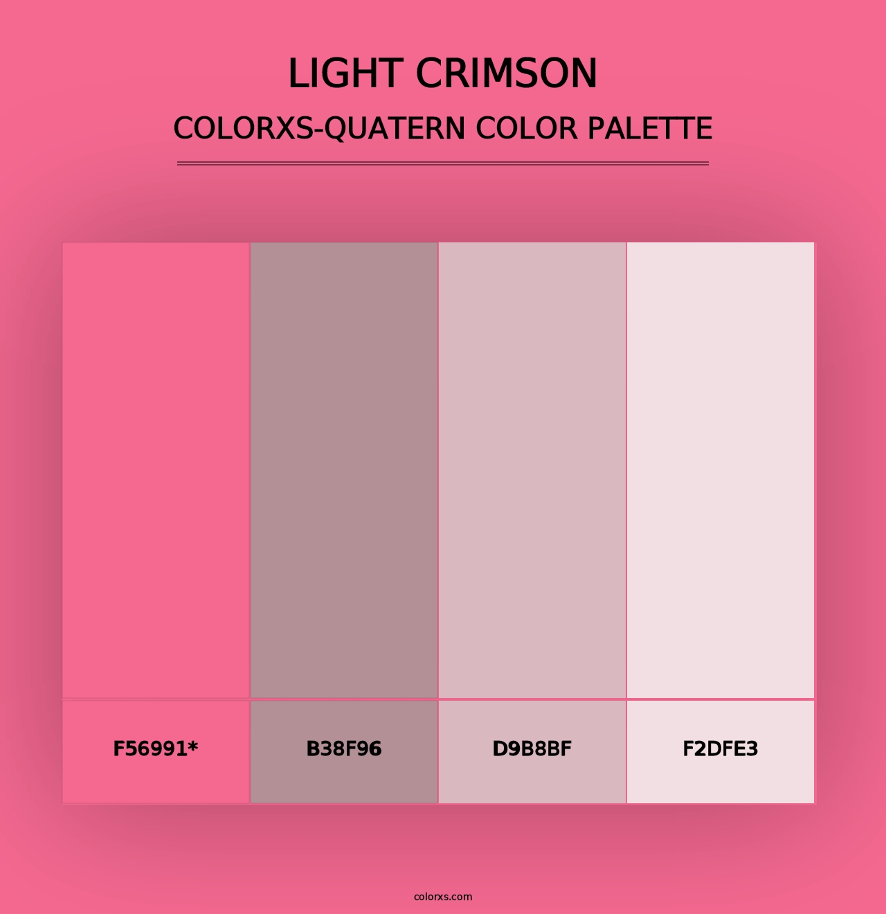 Light Crimson - Colorxs Quad Palette