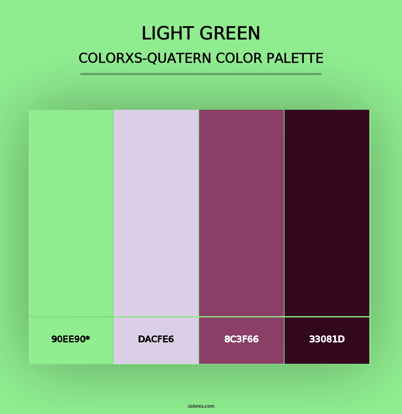 Light Green - Colorxs Quad Palette