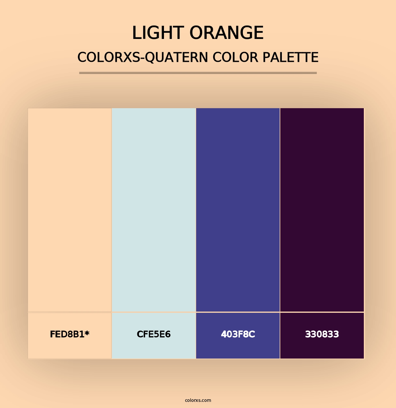 Light Orange - Colorxs Quad Palette