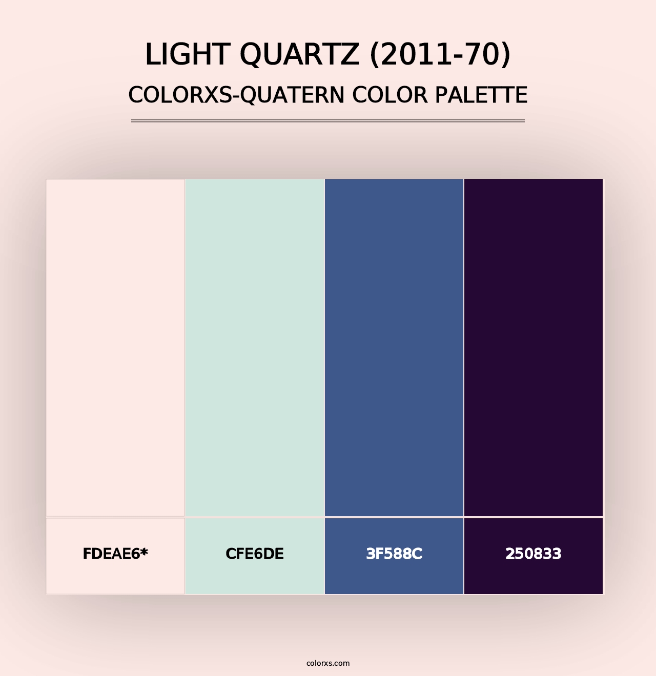 Light Quartz (2011-70) - Colorxs Quad Palette