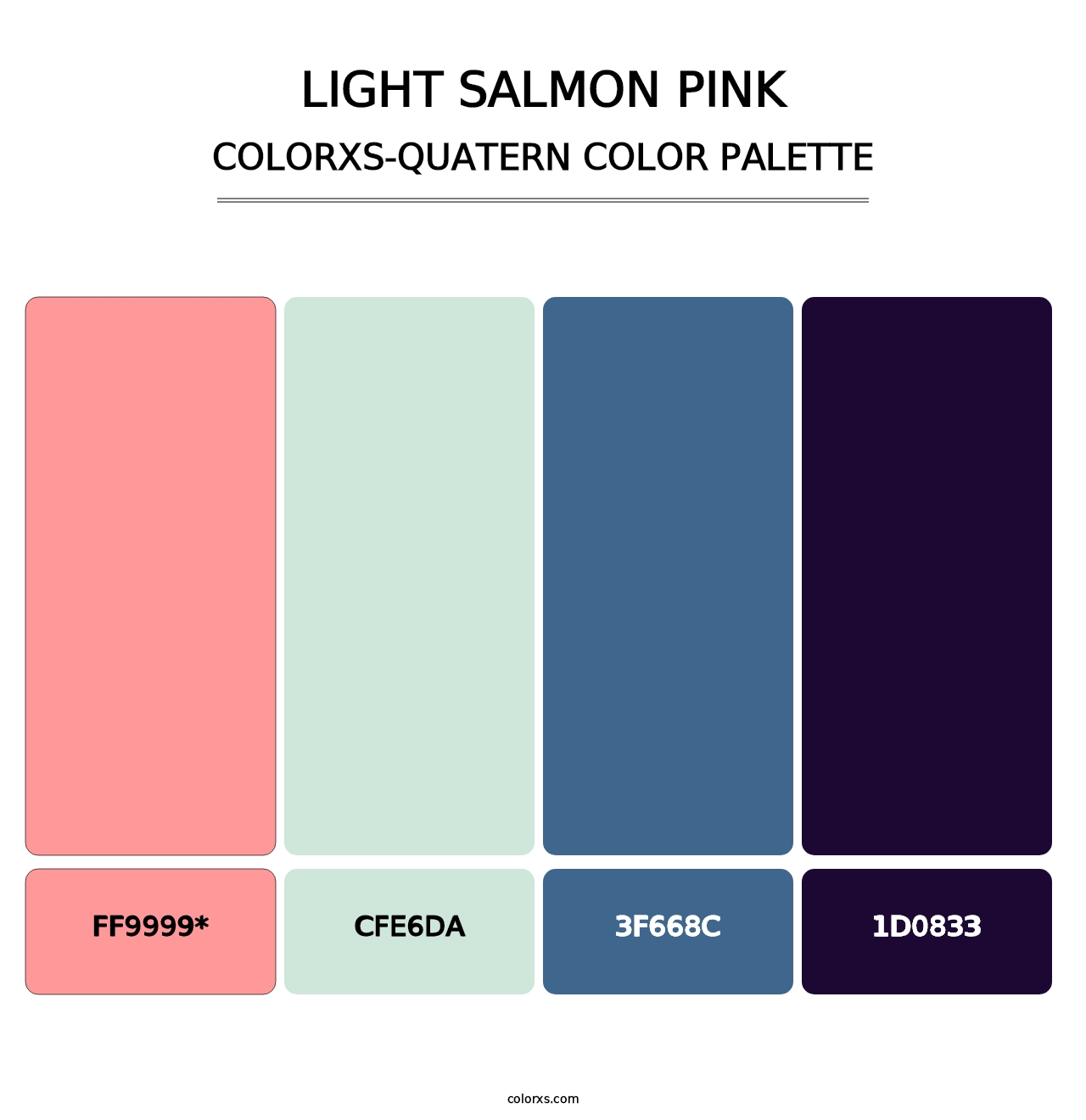 Light Salmon Pink - Colorxs Quad Palette