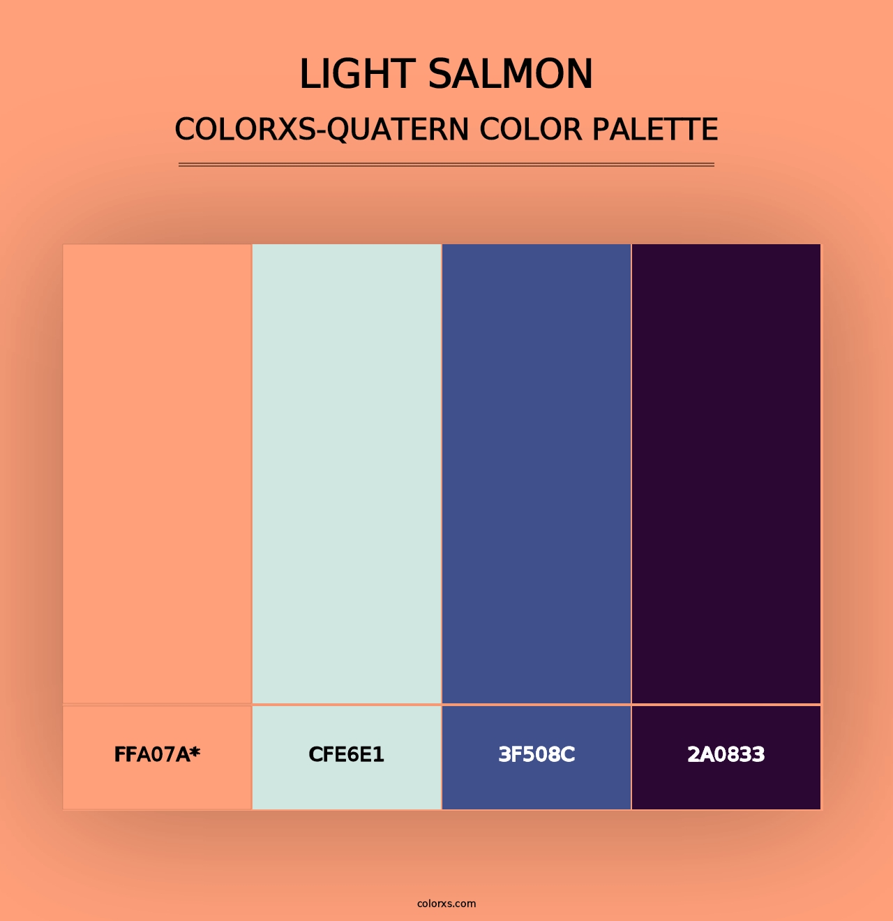 Light Salmon - Colorxs Quad Palette