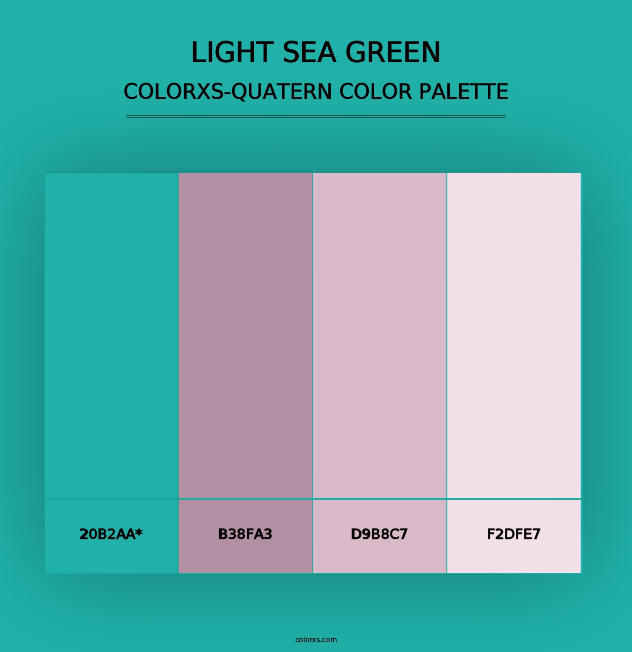 Light Sea Green - Colorxs Quad Palette