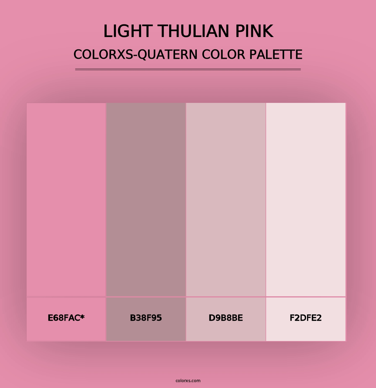 Light Thulian pink - Colorxs Quad Palette