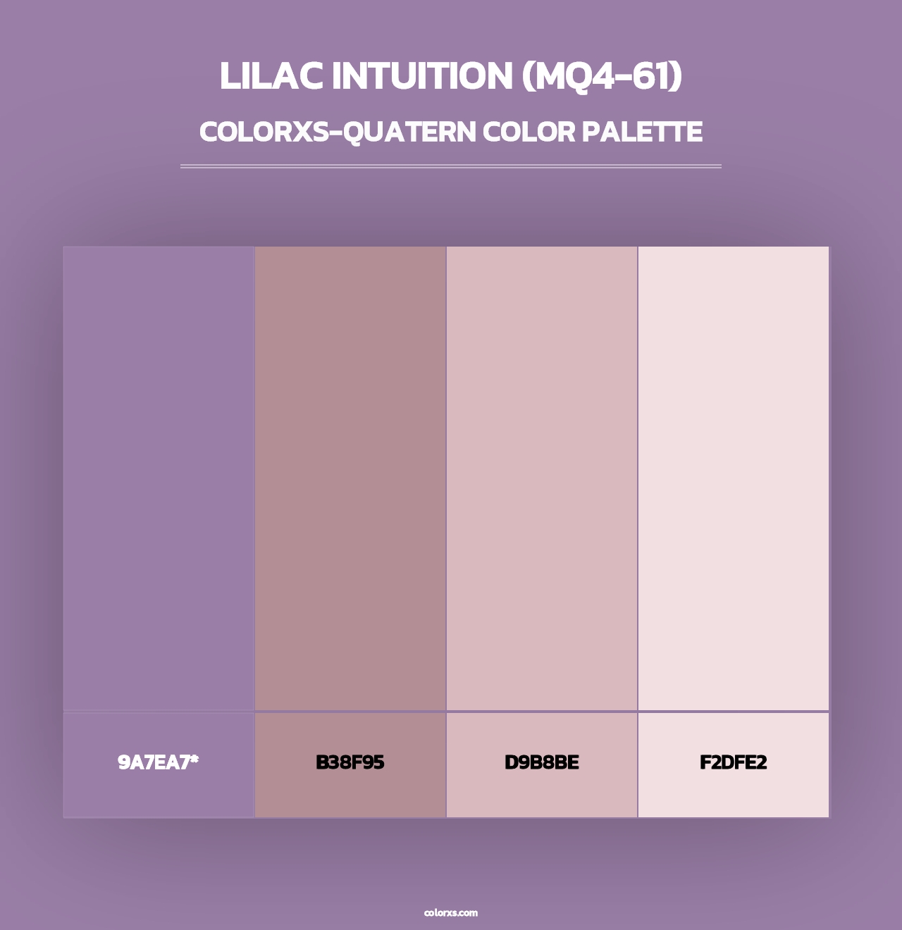 Lilac Intuition (MQ4-61) - Colorxs Quad Palette